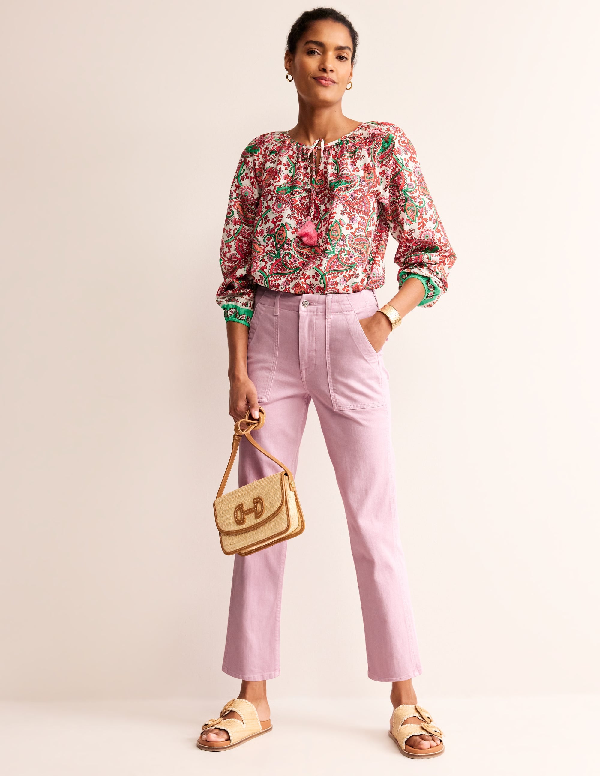 Kensington Casual Pants-Sweet Lilac - Image 1