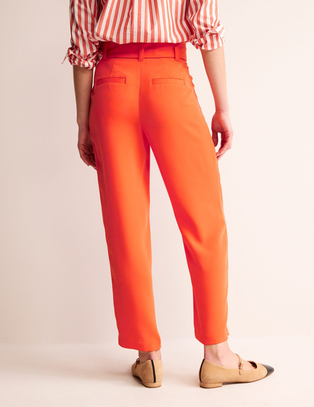 Tapered Tie Waist Trousers-Fiesta - Image 3