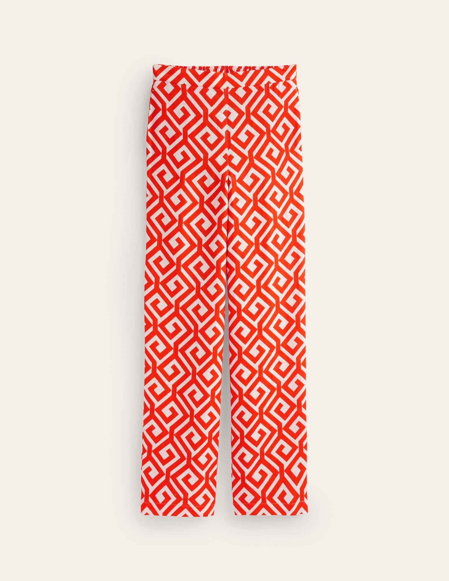 Hampstead Linen Pants-Flame Scarlet, Maze