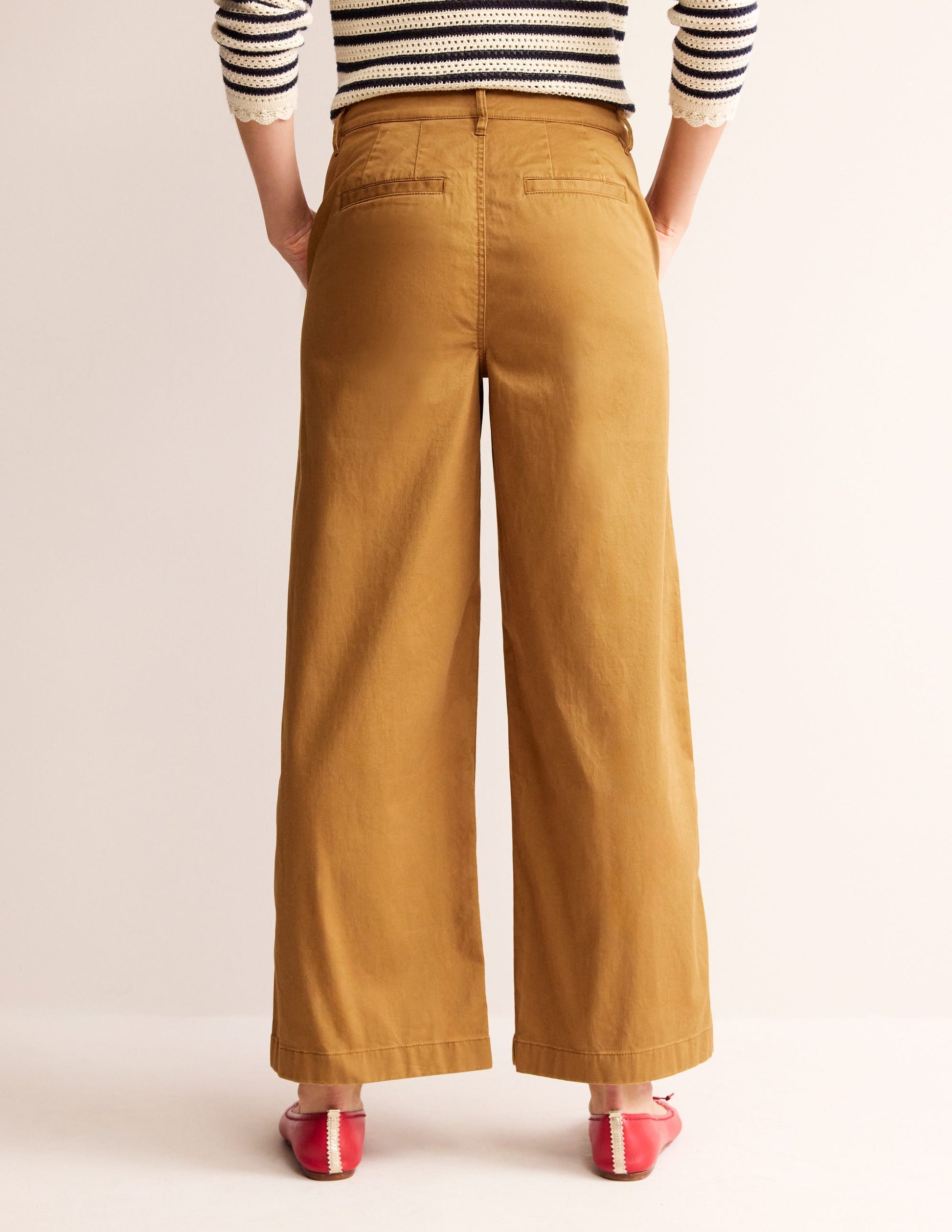 Barnsbury Crop Chino Pants-Bronze Brown-3