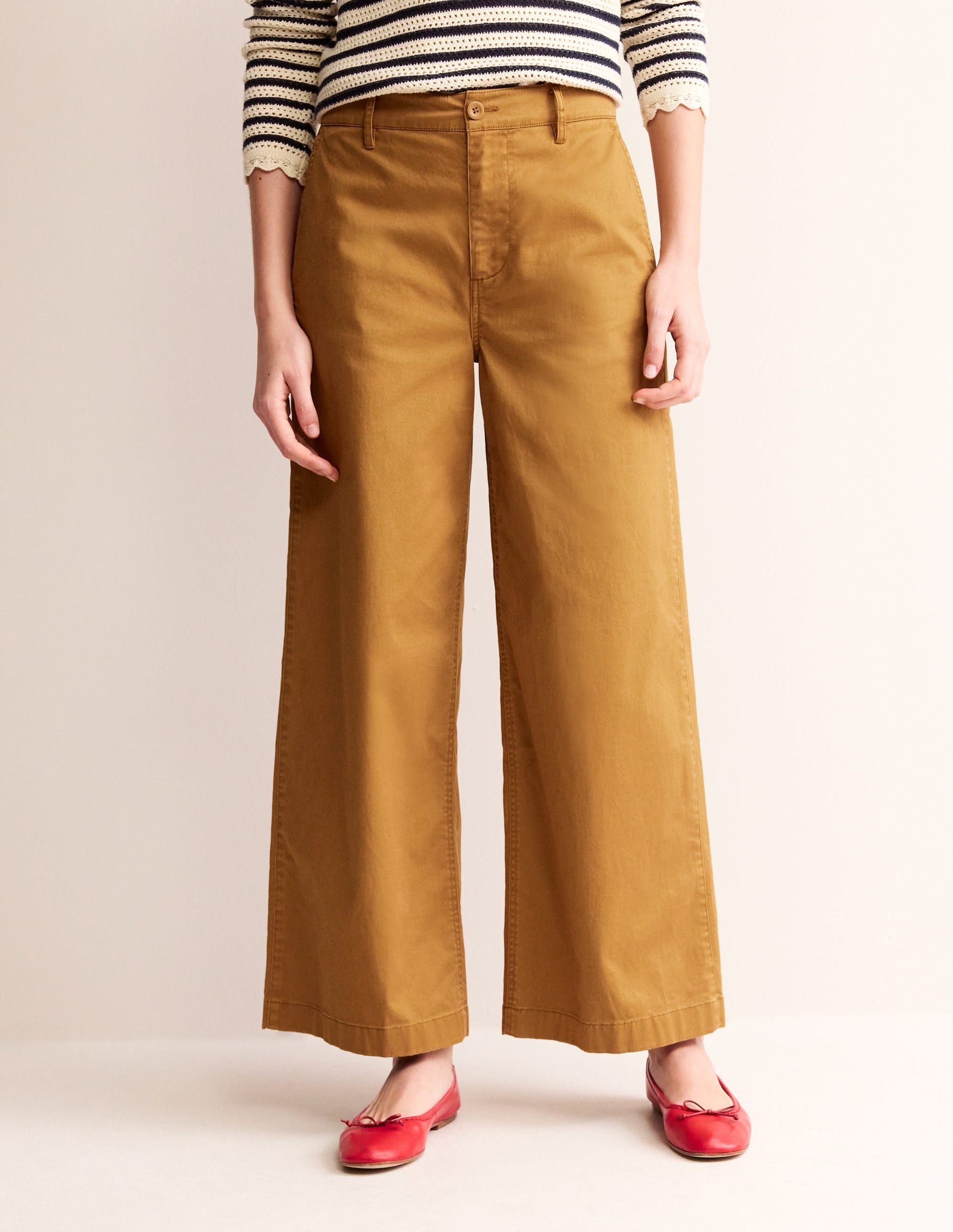 Barnsbury Crop Chino Pants-Bronze Brown-4