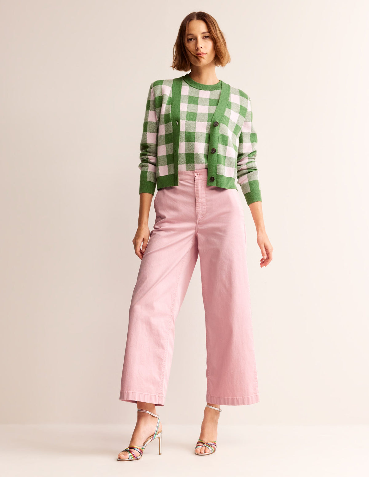 Barnsbury Crop Chino Pants-Blush - Image 1