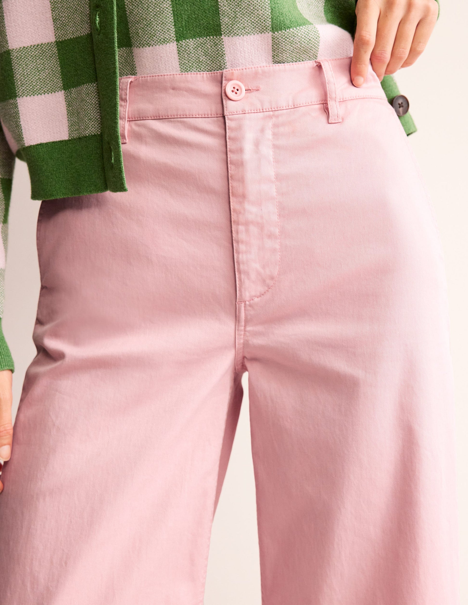 Barnsbury Crop Chino Pants-Blush-2