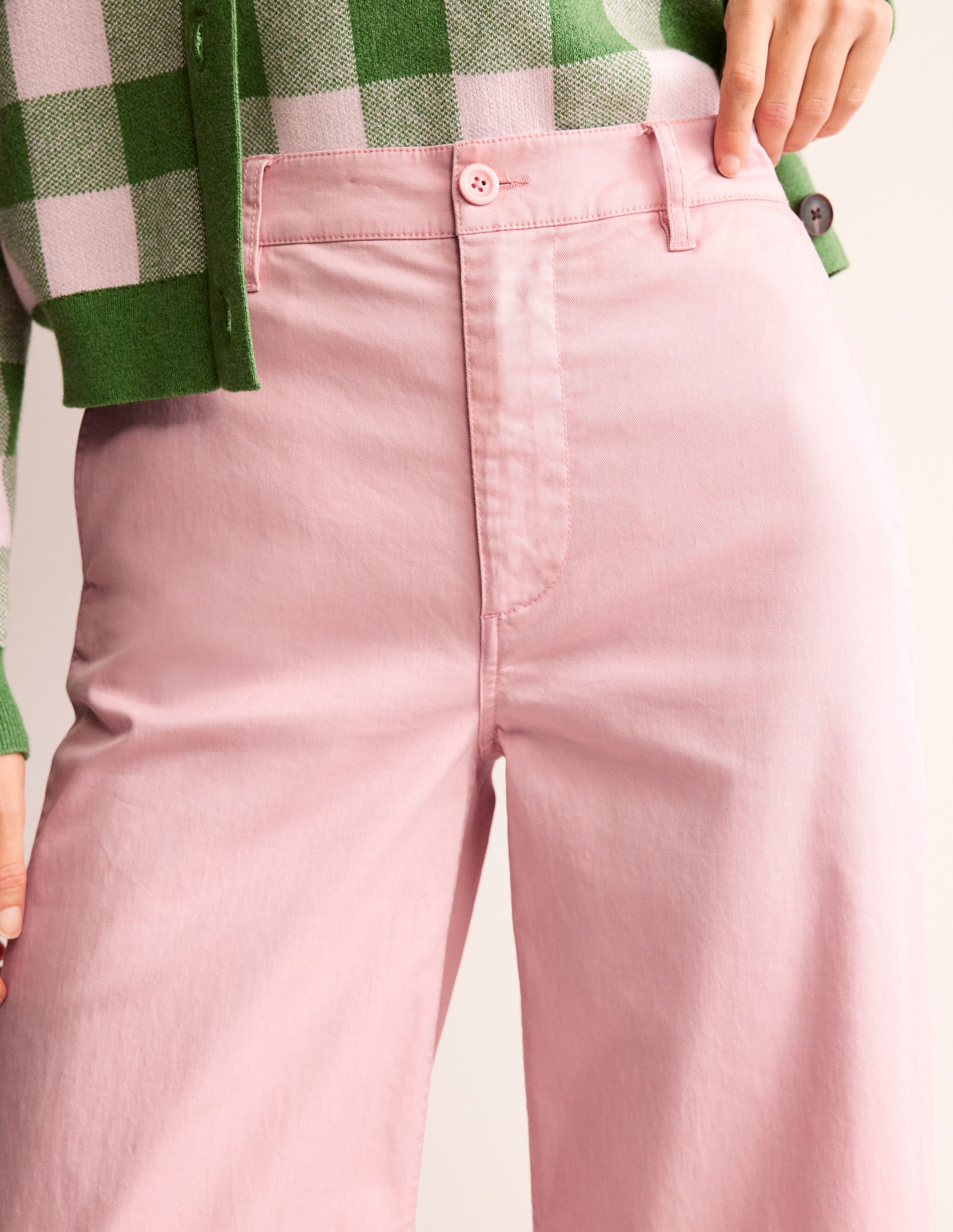 Barnsbury Crop Chino Pants-Blush - Image 2