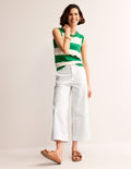 Barnsbury Crop Chino Pants-White