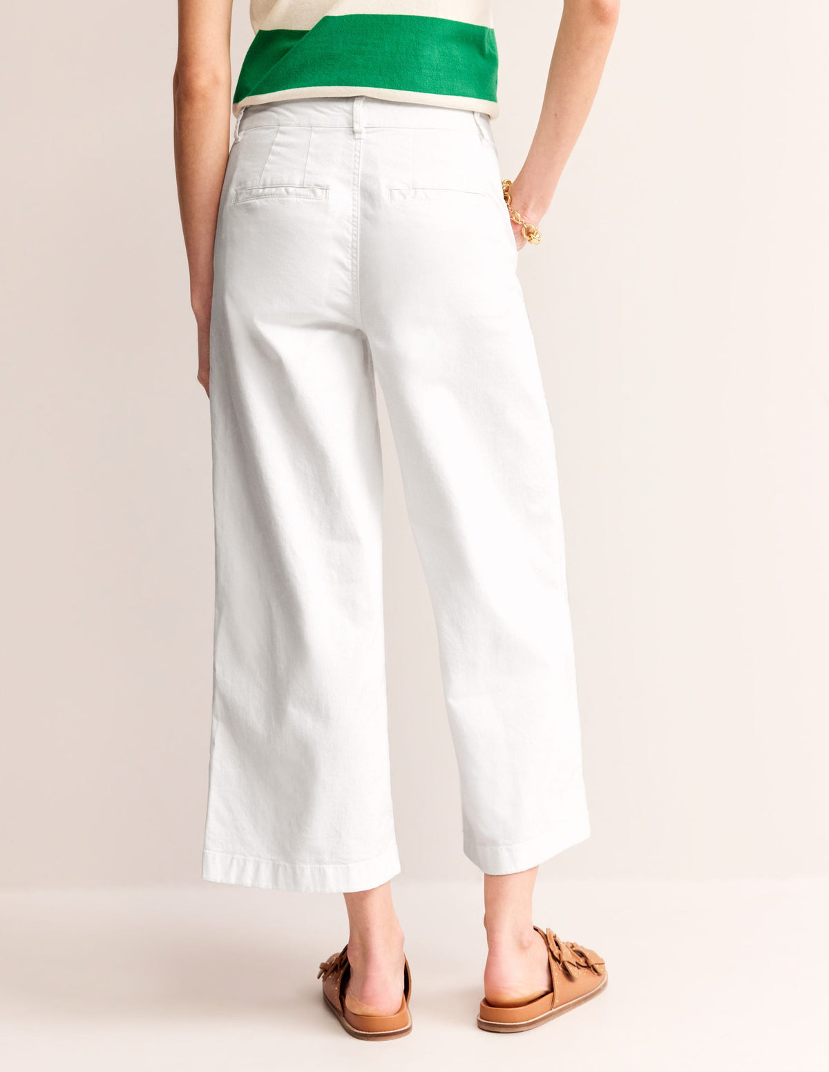 Barnsbury Crop Chino Pants-White - Image 3
