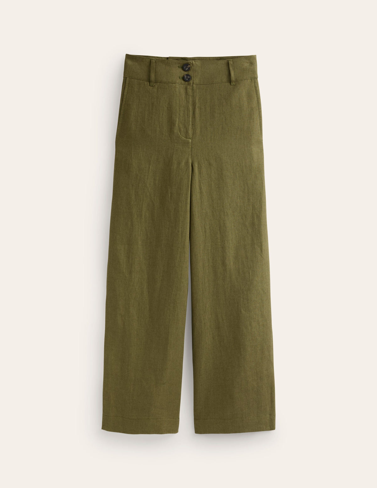 Westbourne Cropped Linen Pants-Mayfly - Image 5