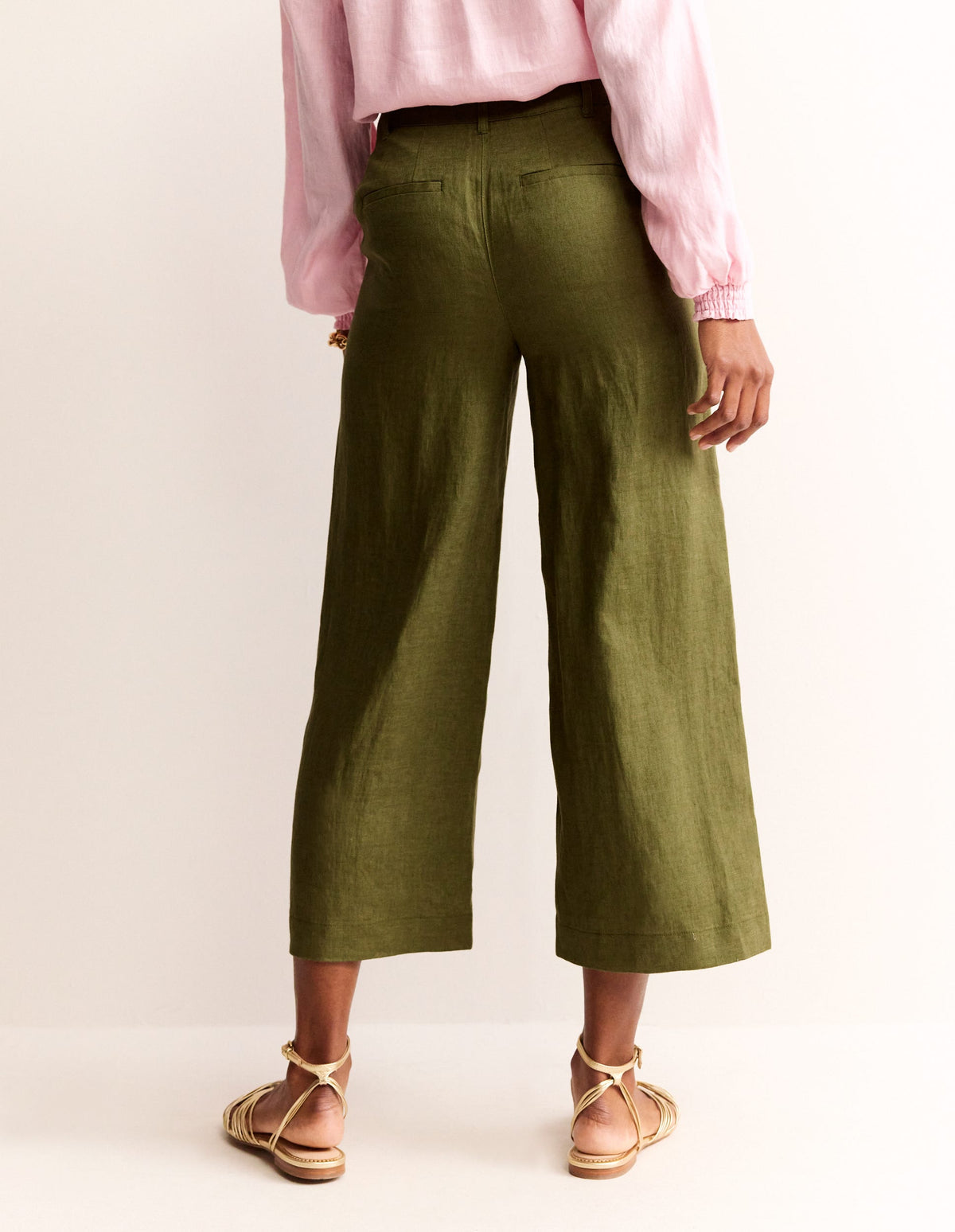 Westbourne Cropped Linen Pants-Mayfly-3