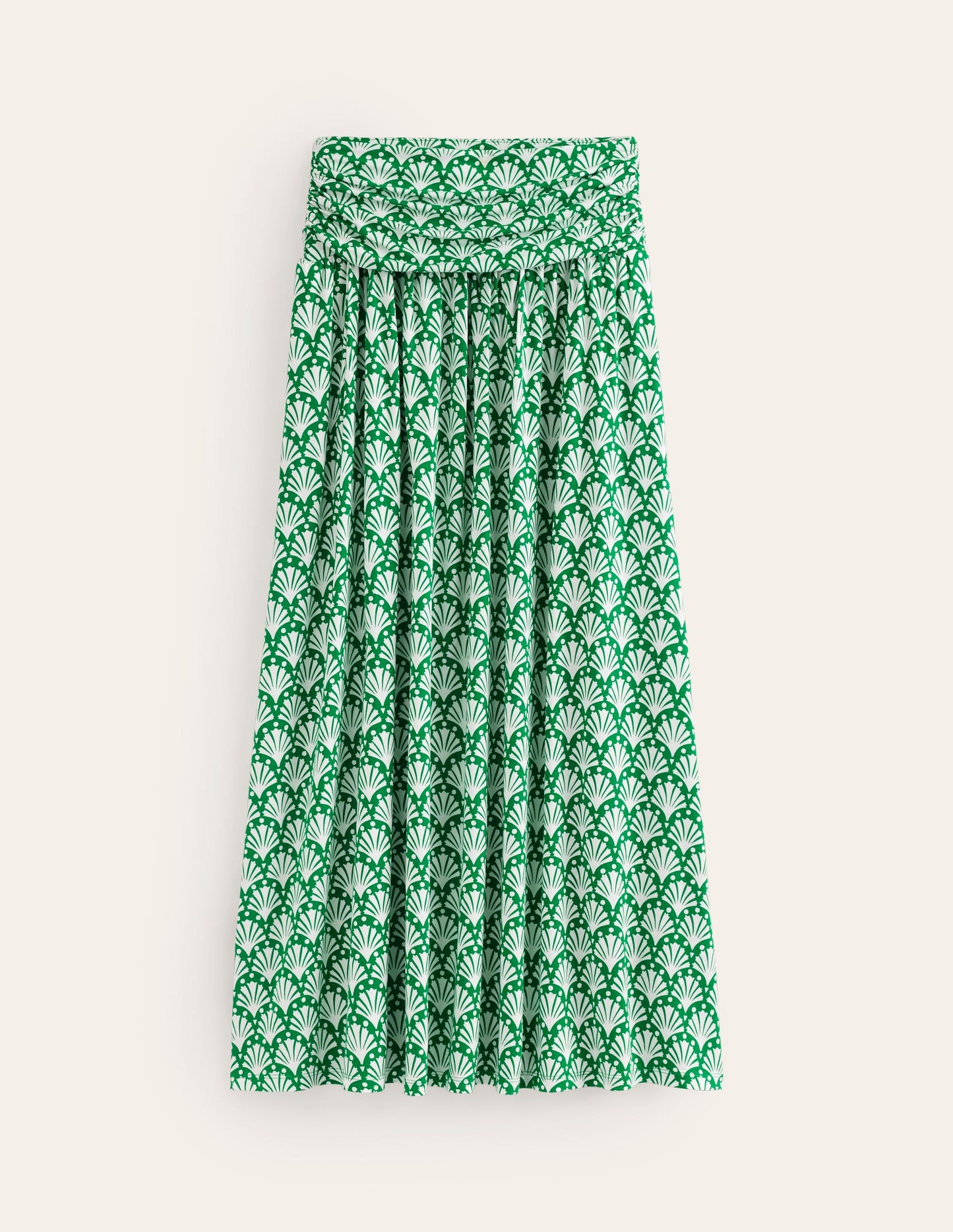 Rosaline Jersey Skirt-Green Tambourine, Shells