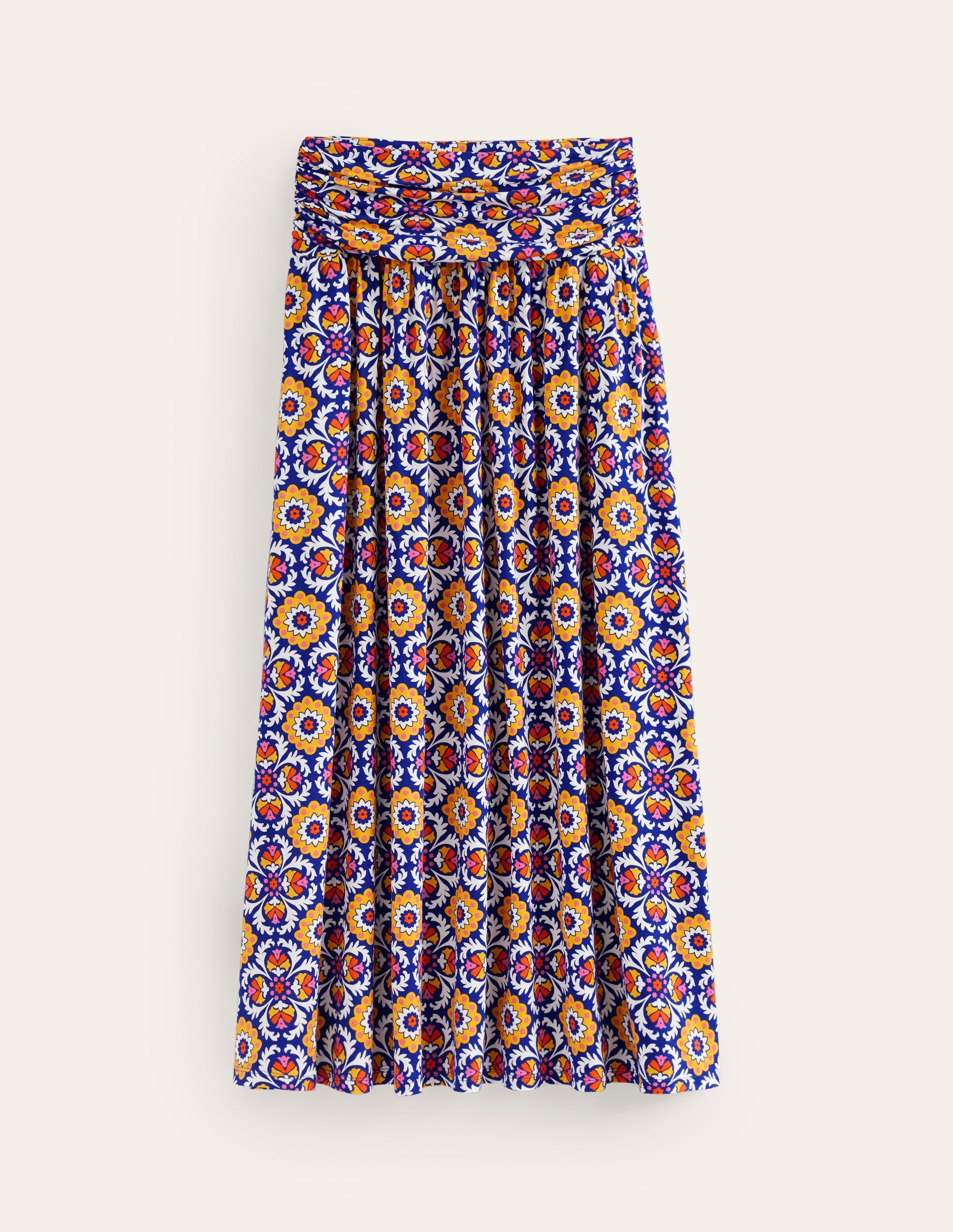 Rosaline Jersey Skirt-Multi, Mosaic Bloom - Image 5