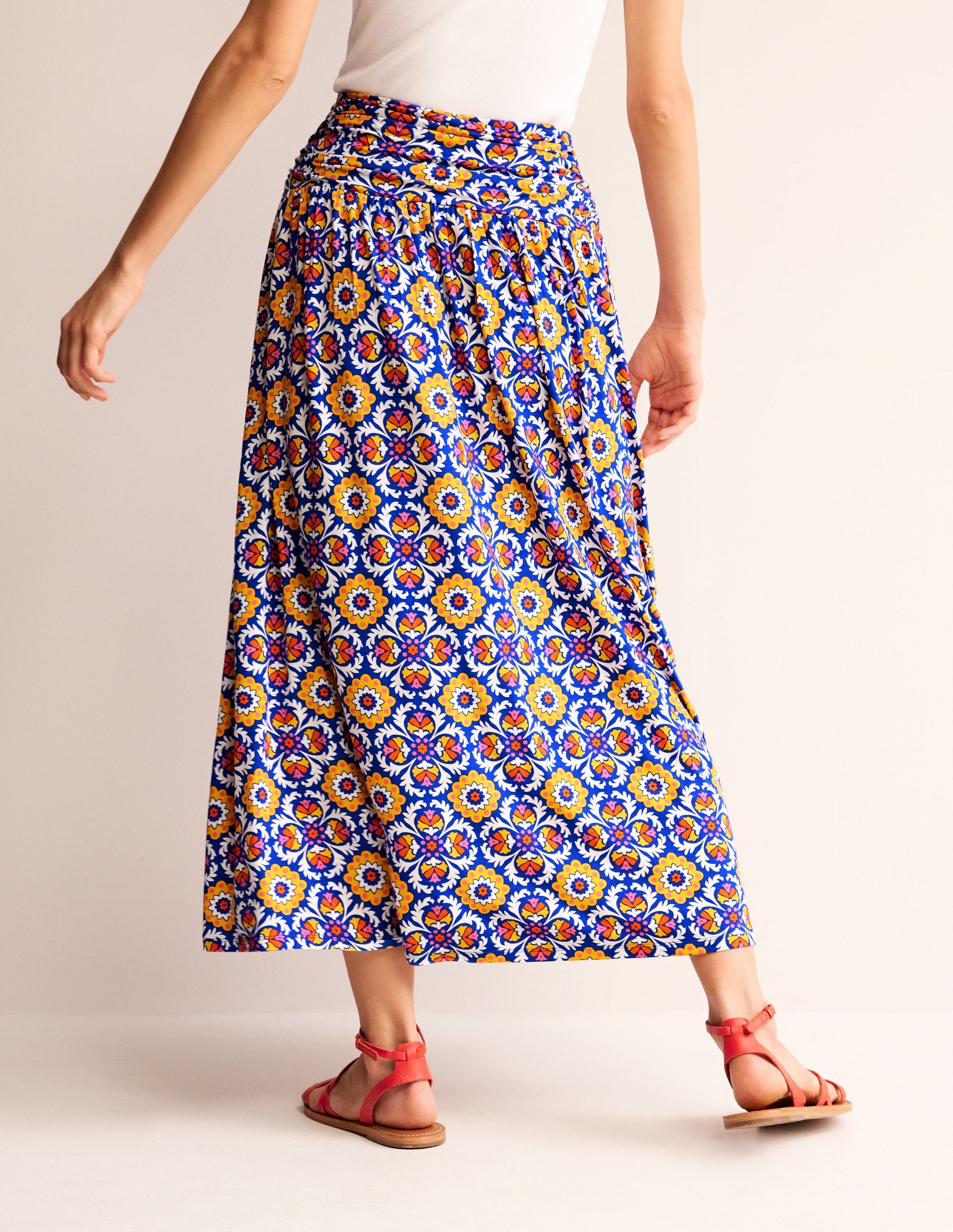 Rosaline Jersey Skirt-Multi, Mosaic Bloom-3