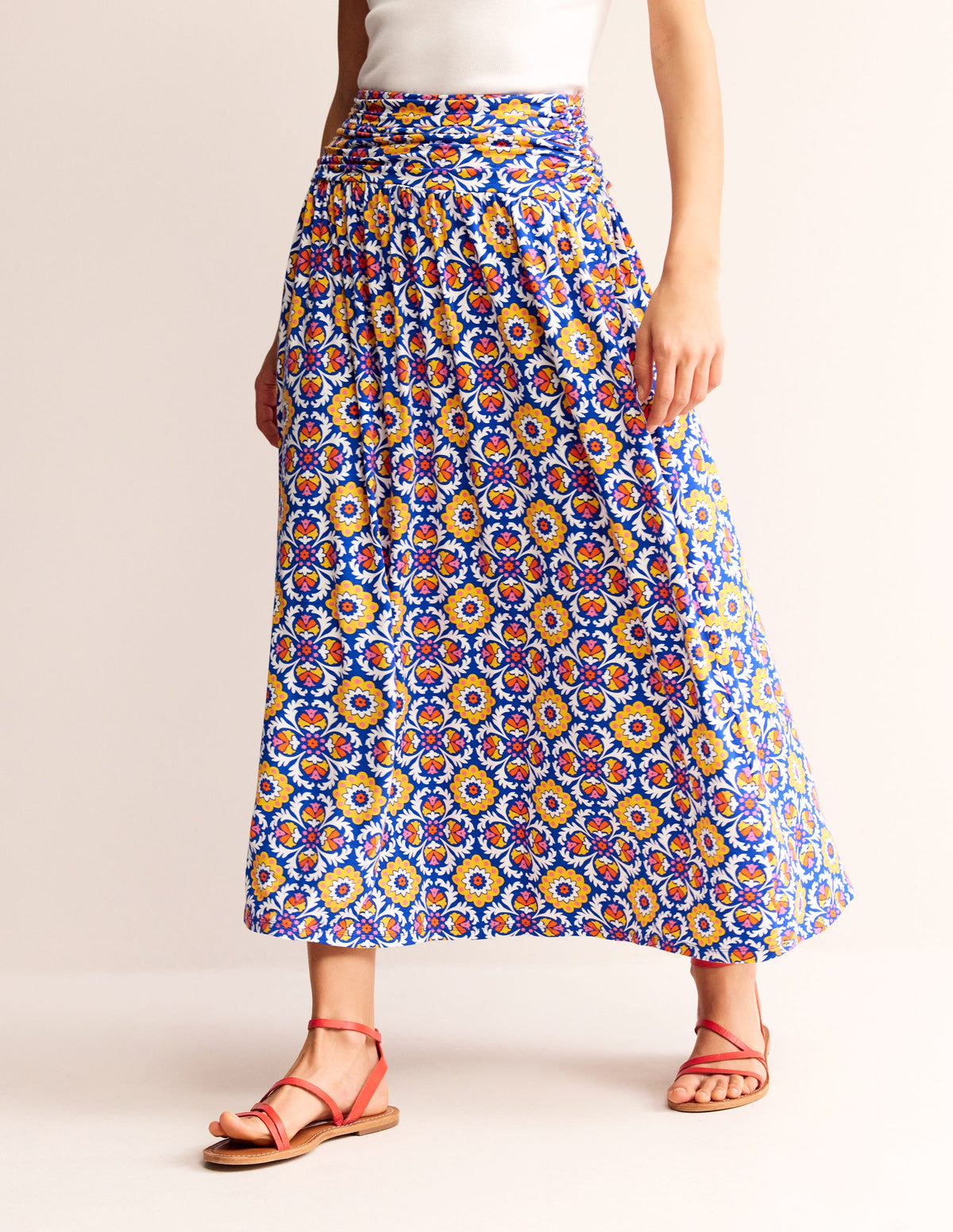 Rosaline Jersey Skirt-Multi, Mosaic Bloom-4