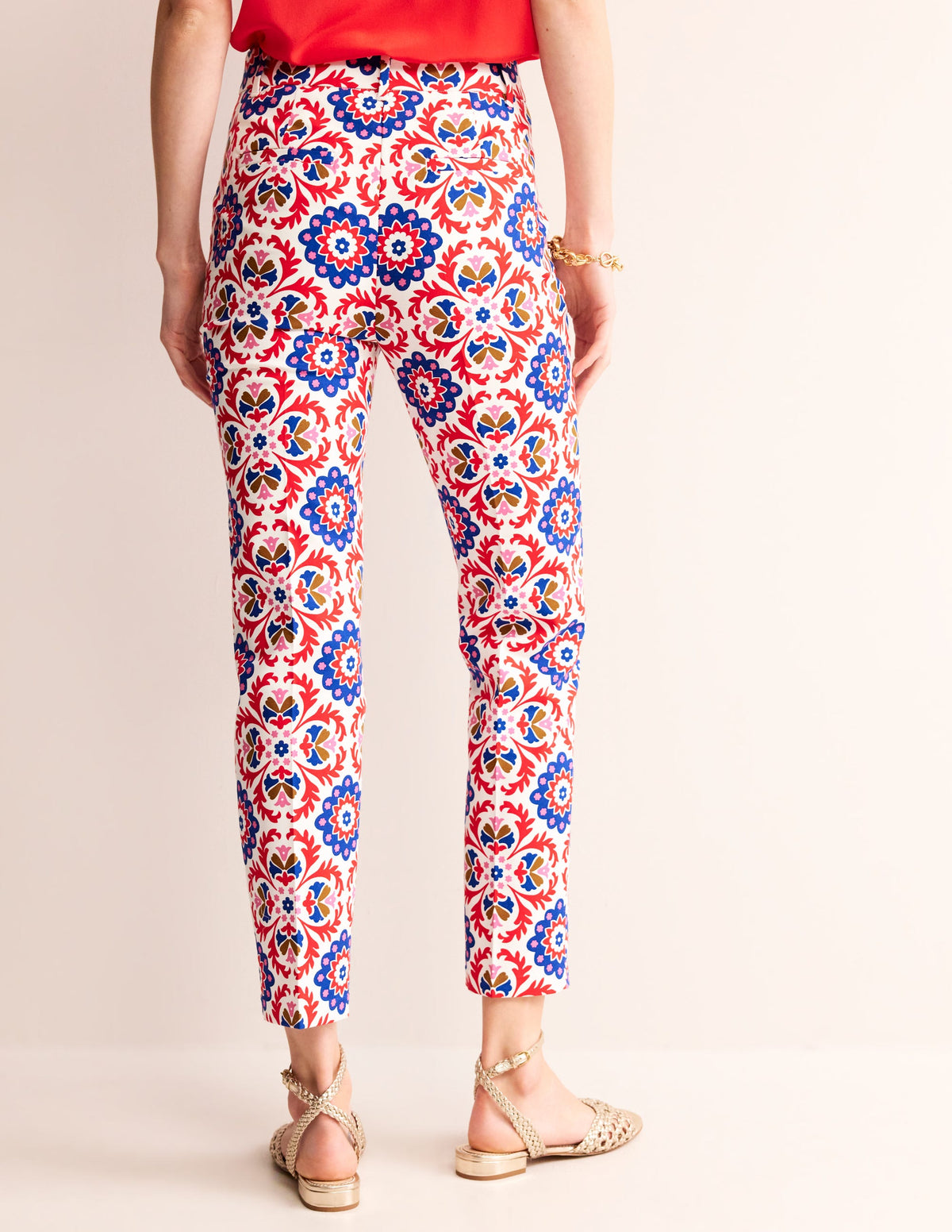 Highgate Cotton Sateen Pants-Rubicondo, Mosaic Bloom-3