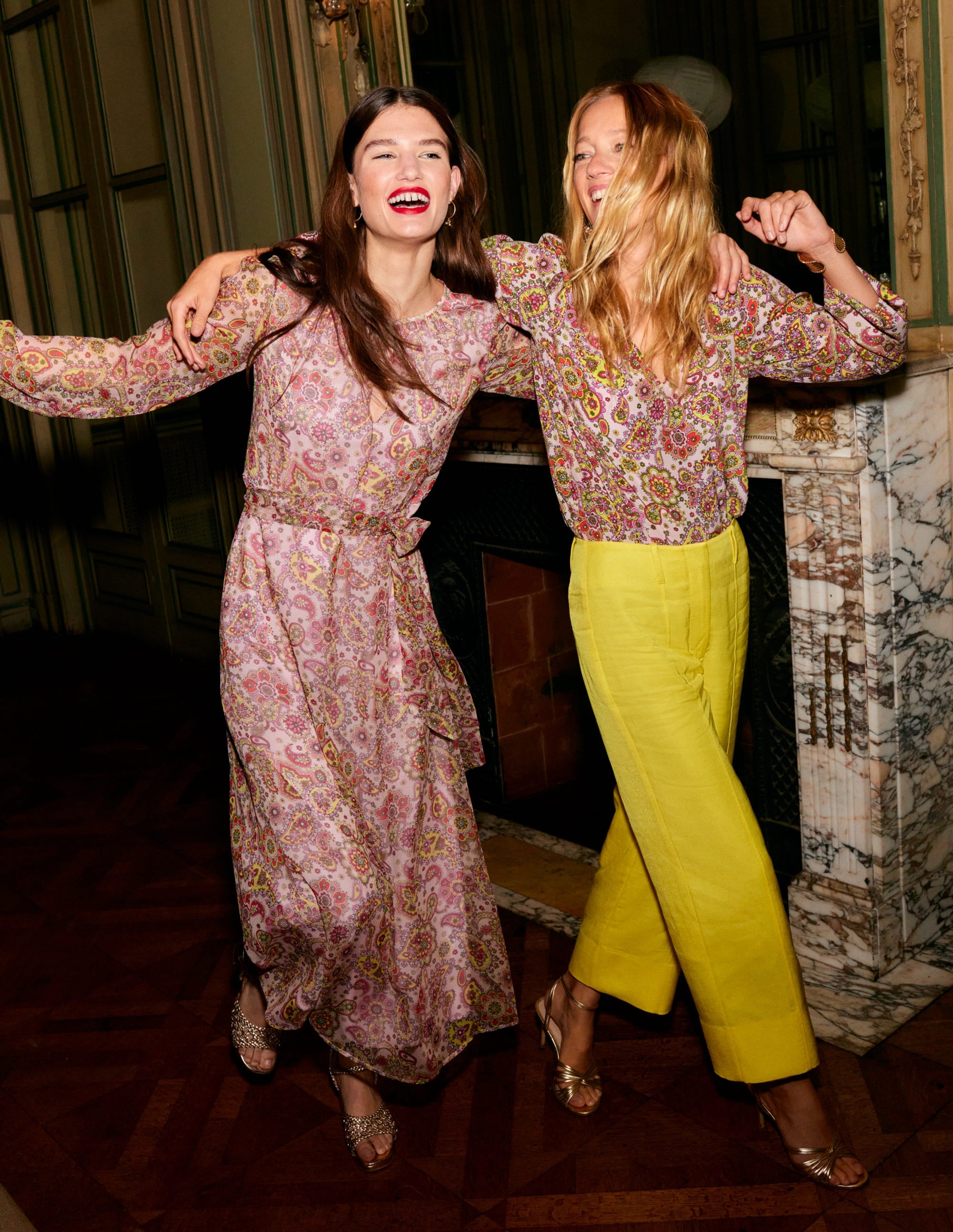 Cropped Twill Pants-Vibrant Yellow - Image 5