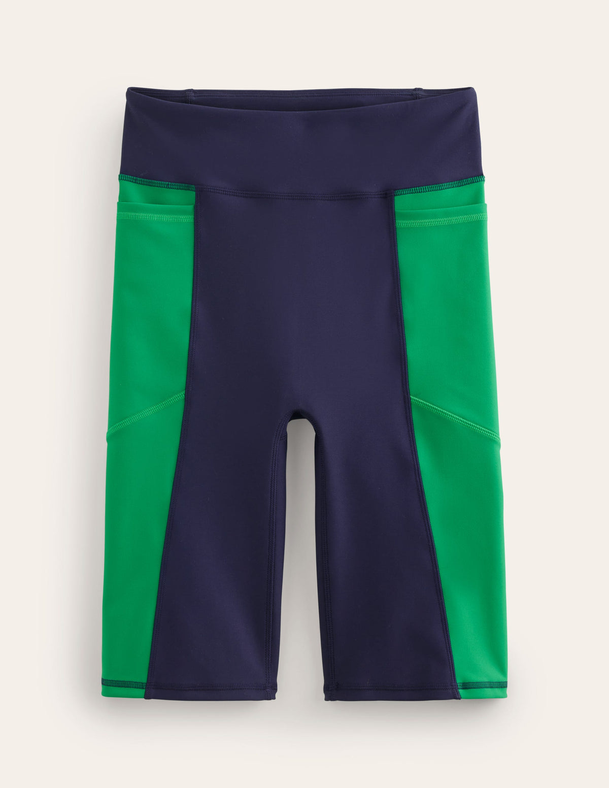 Colour Block Shorts-Navy Colourblock - Image 5