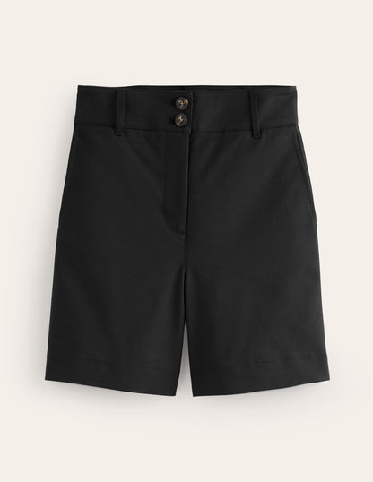 Westbourne Sateen Shorts-Black