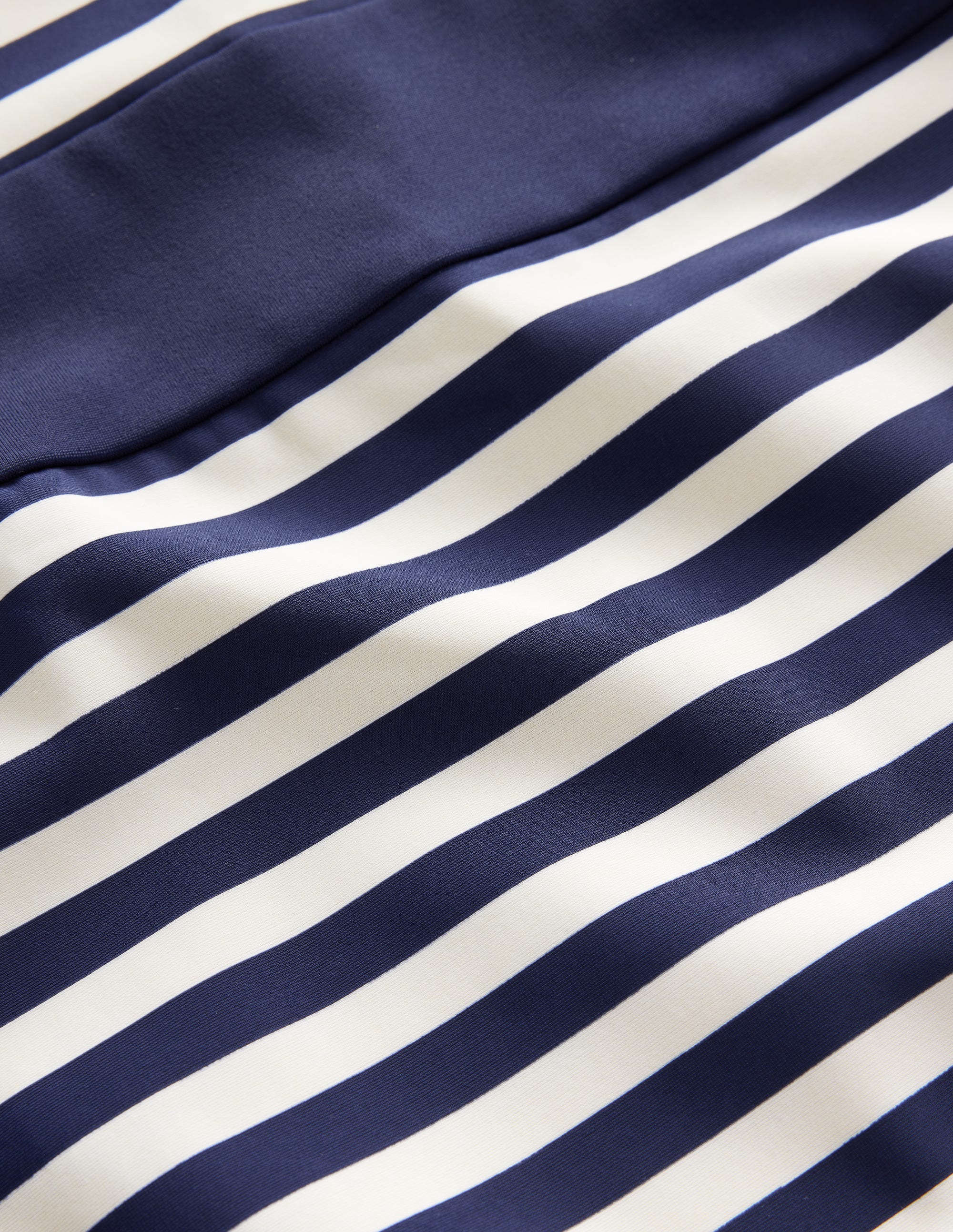 Santorini Halterneck Swimsuit-French Navy, Ivory Stripe - Image 8