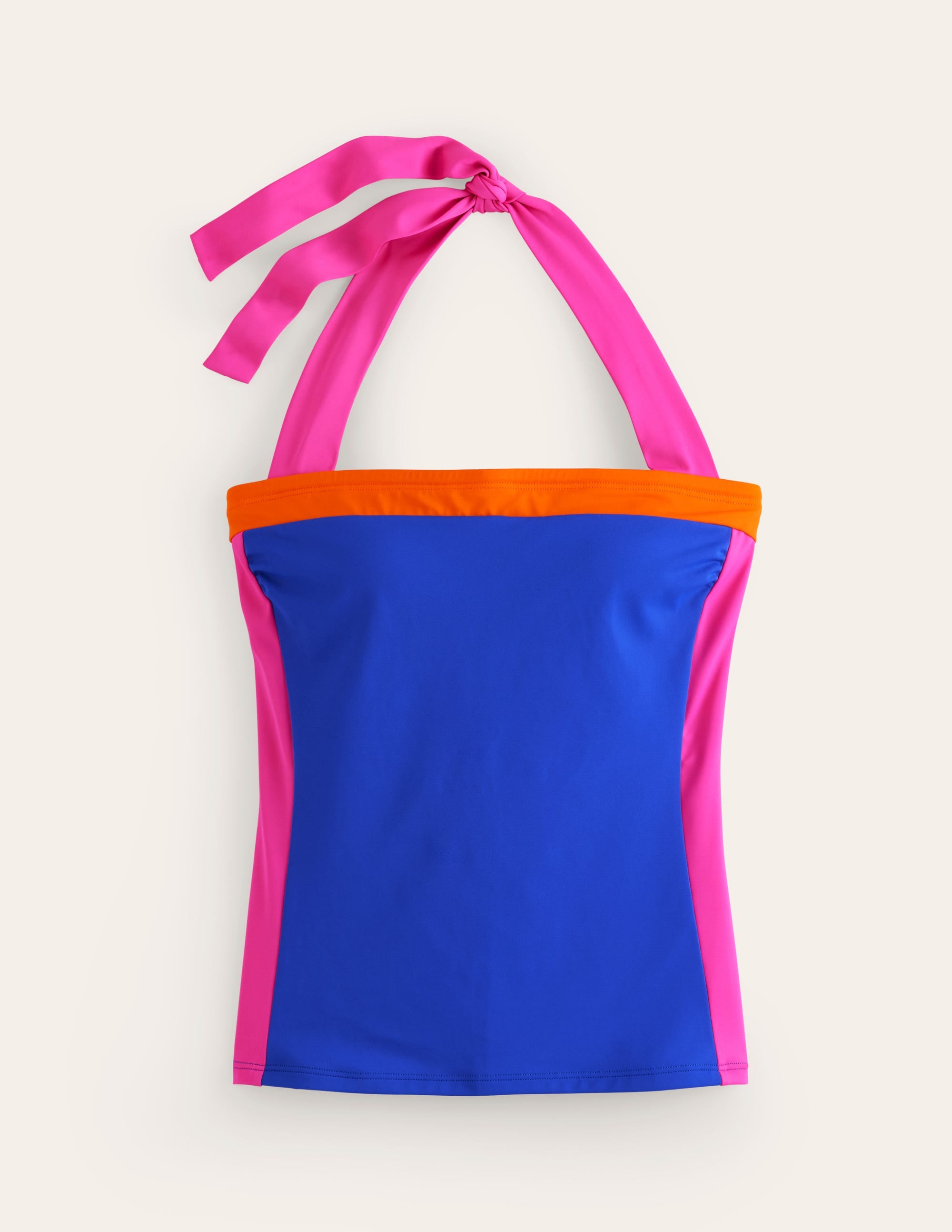 Santorini Tankini Top-Blue/Pink Colourblock - Image 5