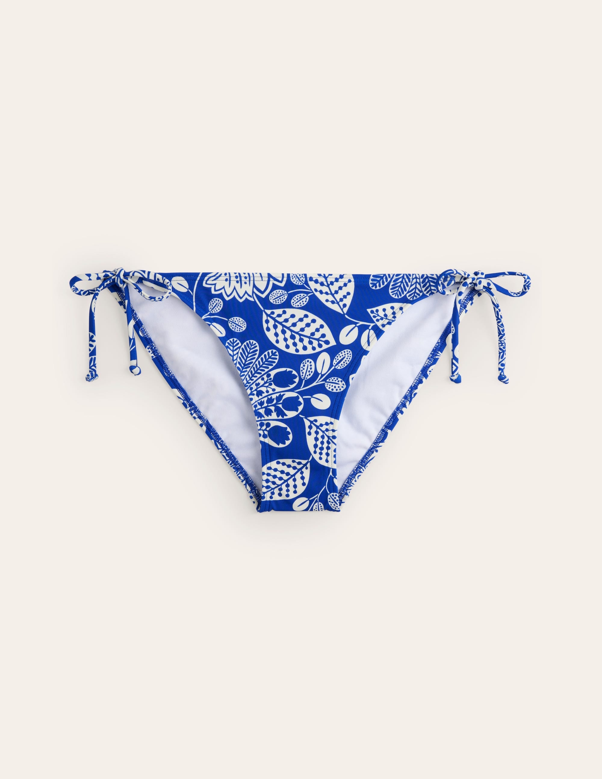Symi String Bikini Bottoms-Surf The Web, Gardenia Swirl - Image 6