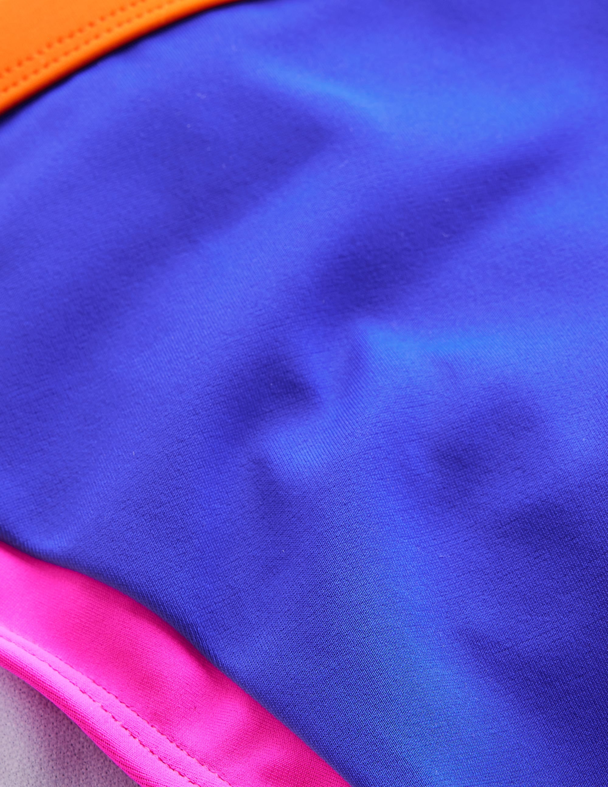 Santorini Bikini Bottoms-Blue/Pink Colourblock - Image 6