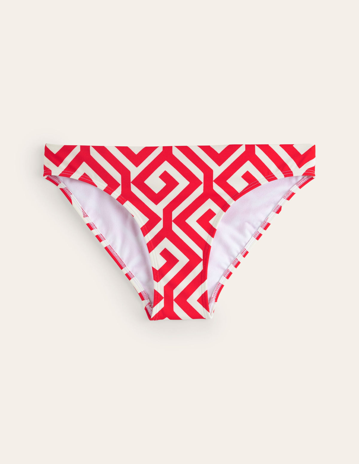 Classic Bikini Bottoms-Flame Scarlet, Maze - Image 5