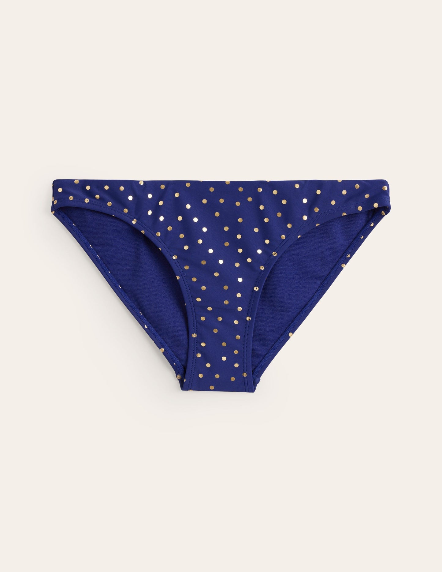 Classic Bikini Bottoms-Navy Foil Spot