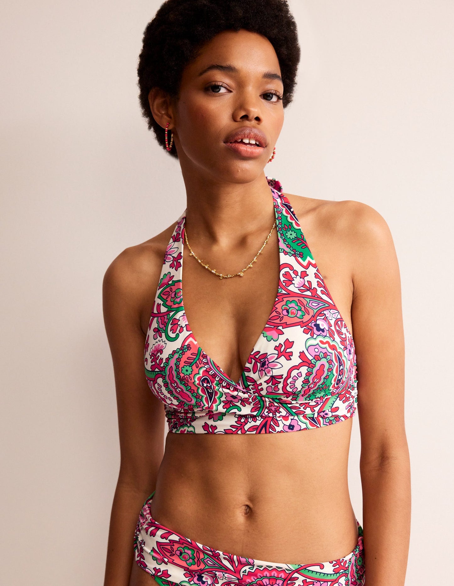 Levanzo Halter Bikini Top-Multi, Fantastical