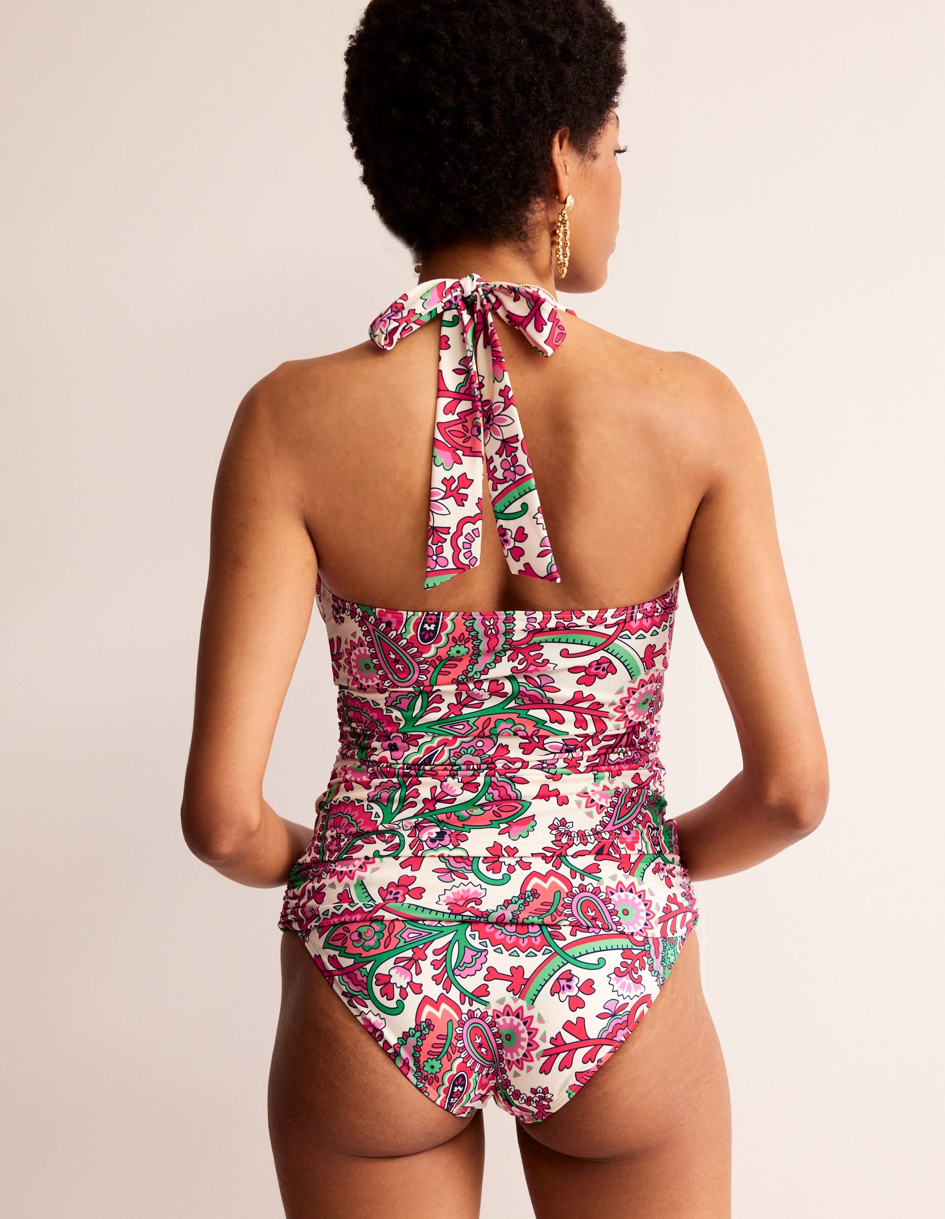 Levanzo Halter Tankini Top-Multi, Fantastical - Image 4