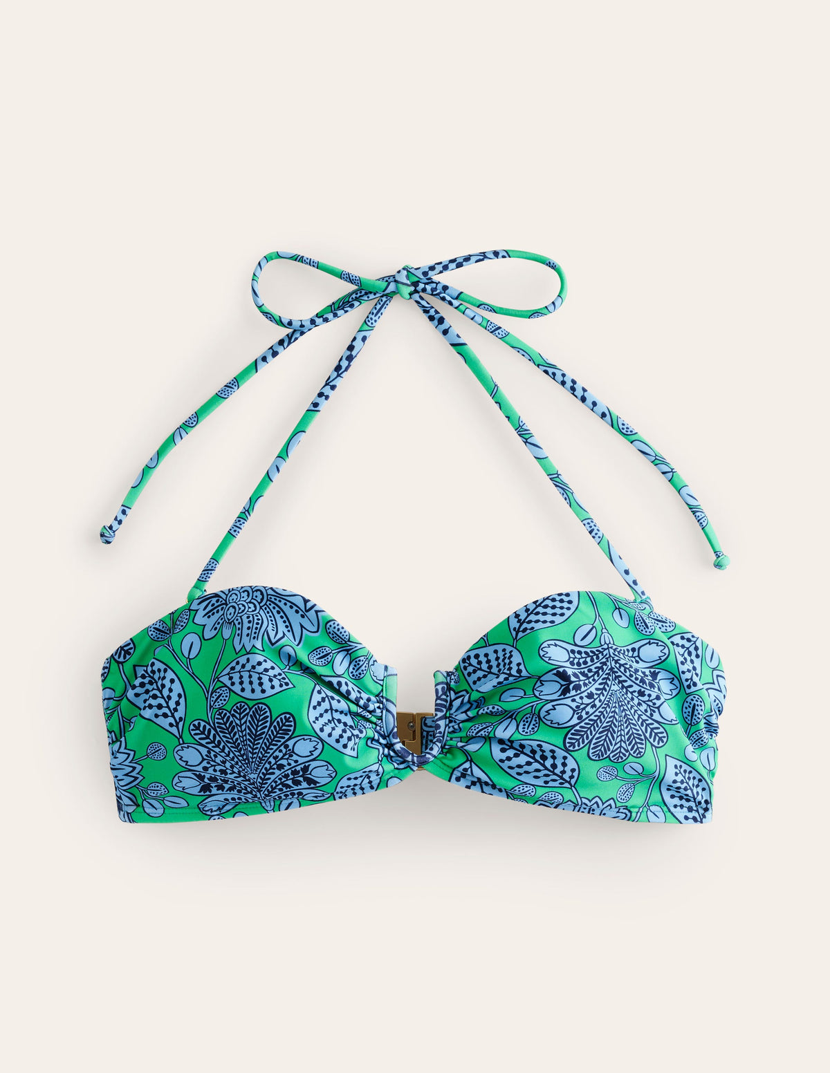 U Bar Bikini Top-Ming Green, Gardenia Swirl - Image 5