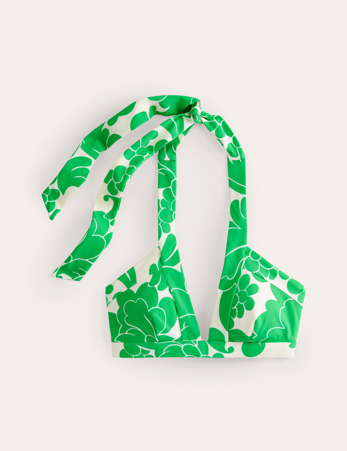 Ithaca Halter Bikini Top-Bright Green, Opulent Whirl - Image 5