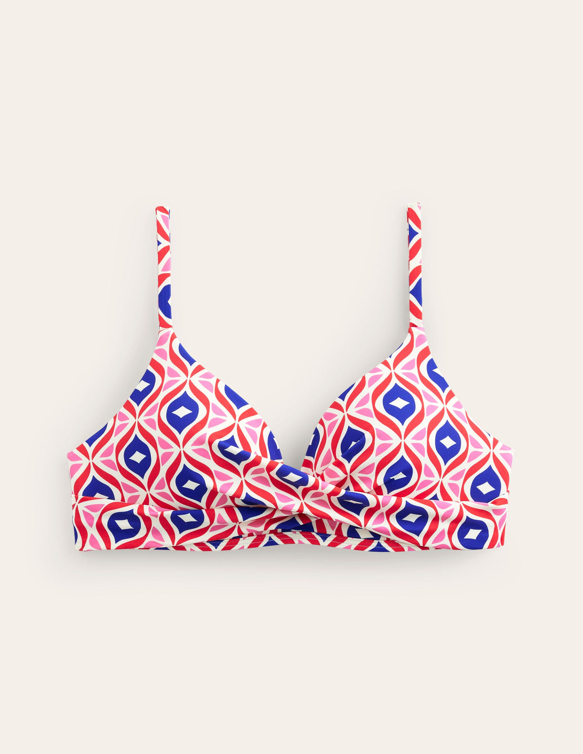 Capri Cup-size Bikini Top-Rubicondo, Diamond Wave - Image 5