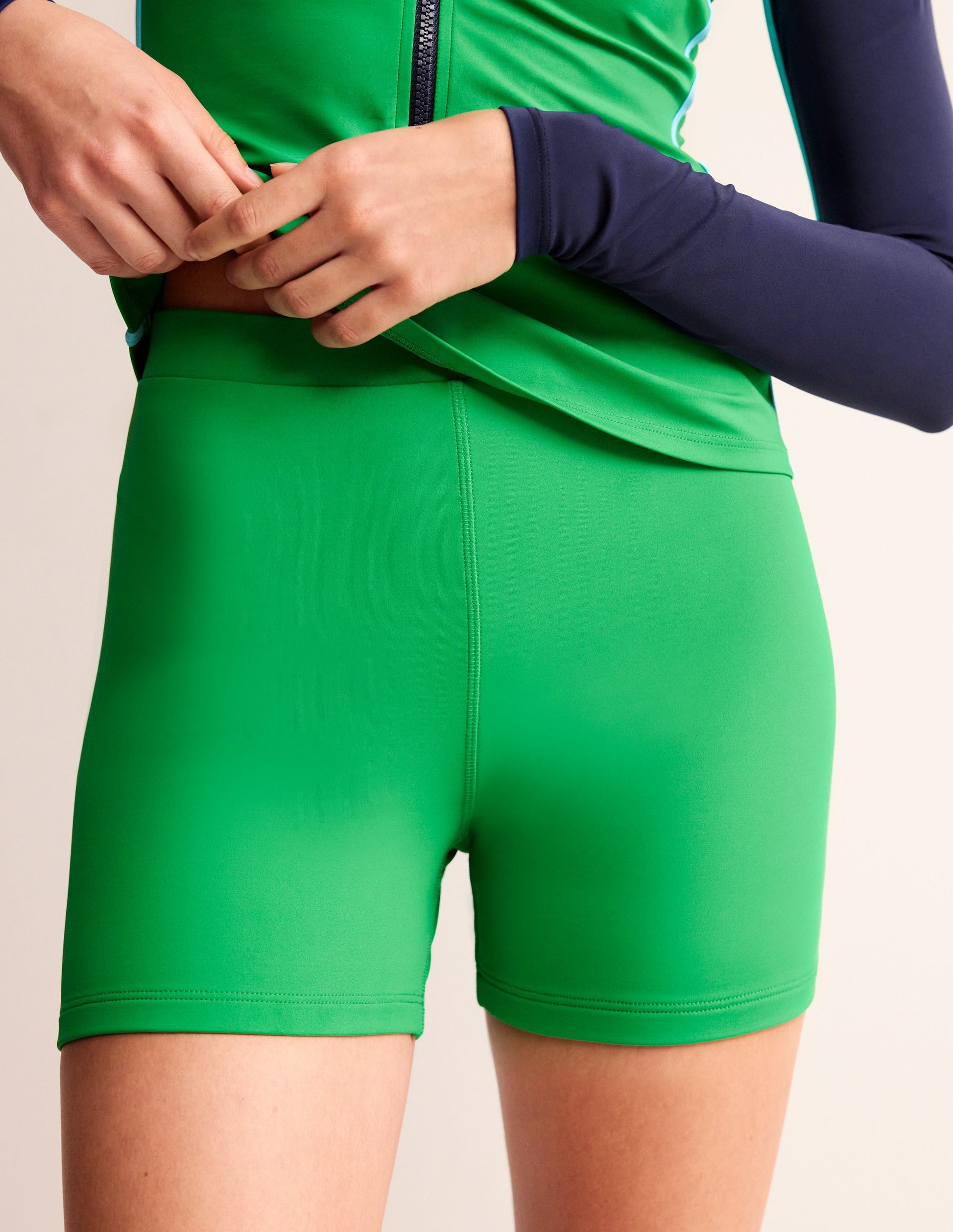 Swim Cycling Shorts-Green-4