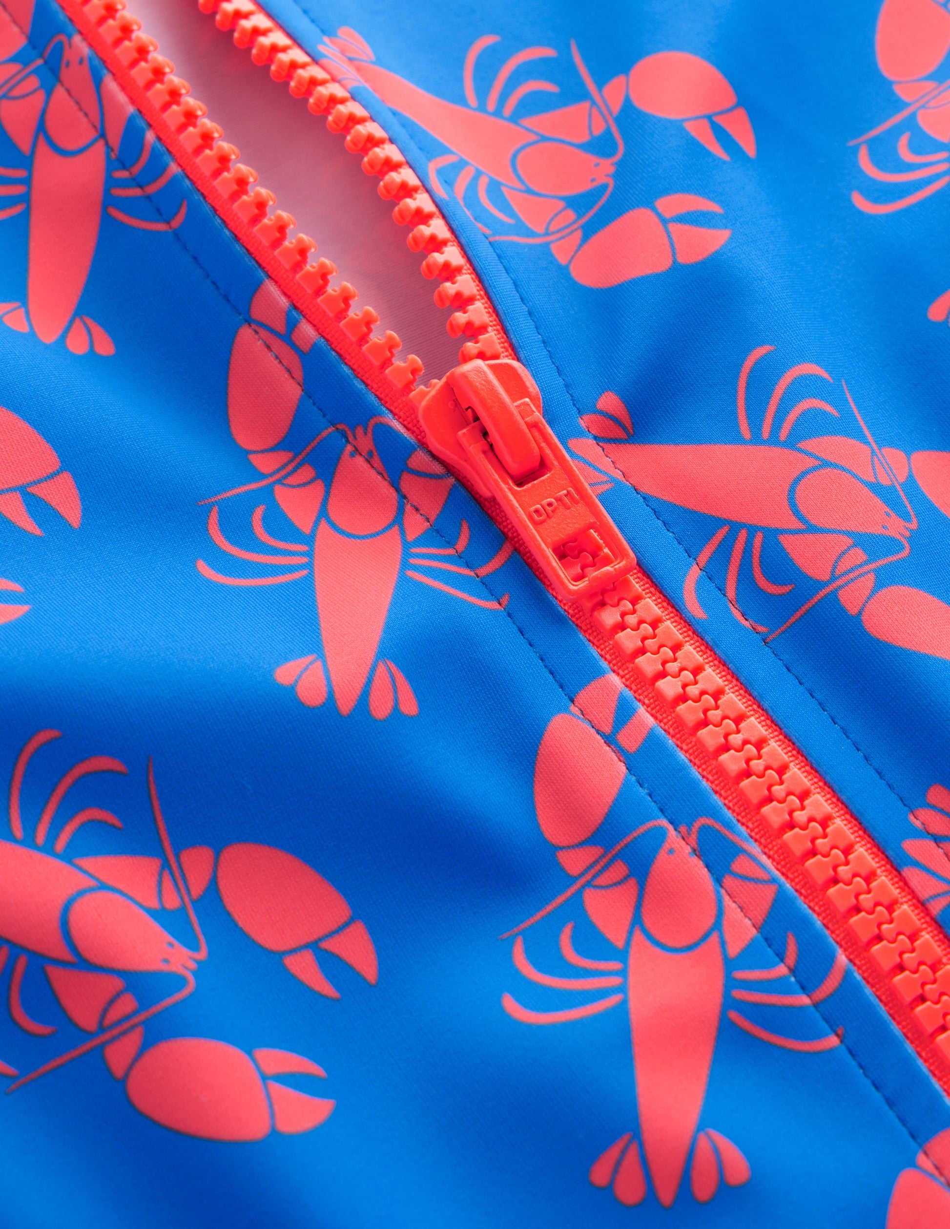 Piped Raglan Rash Guard-Indigo Bunting, Lobster-6