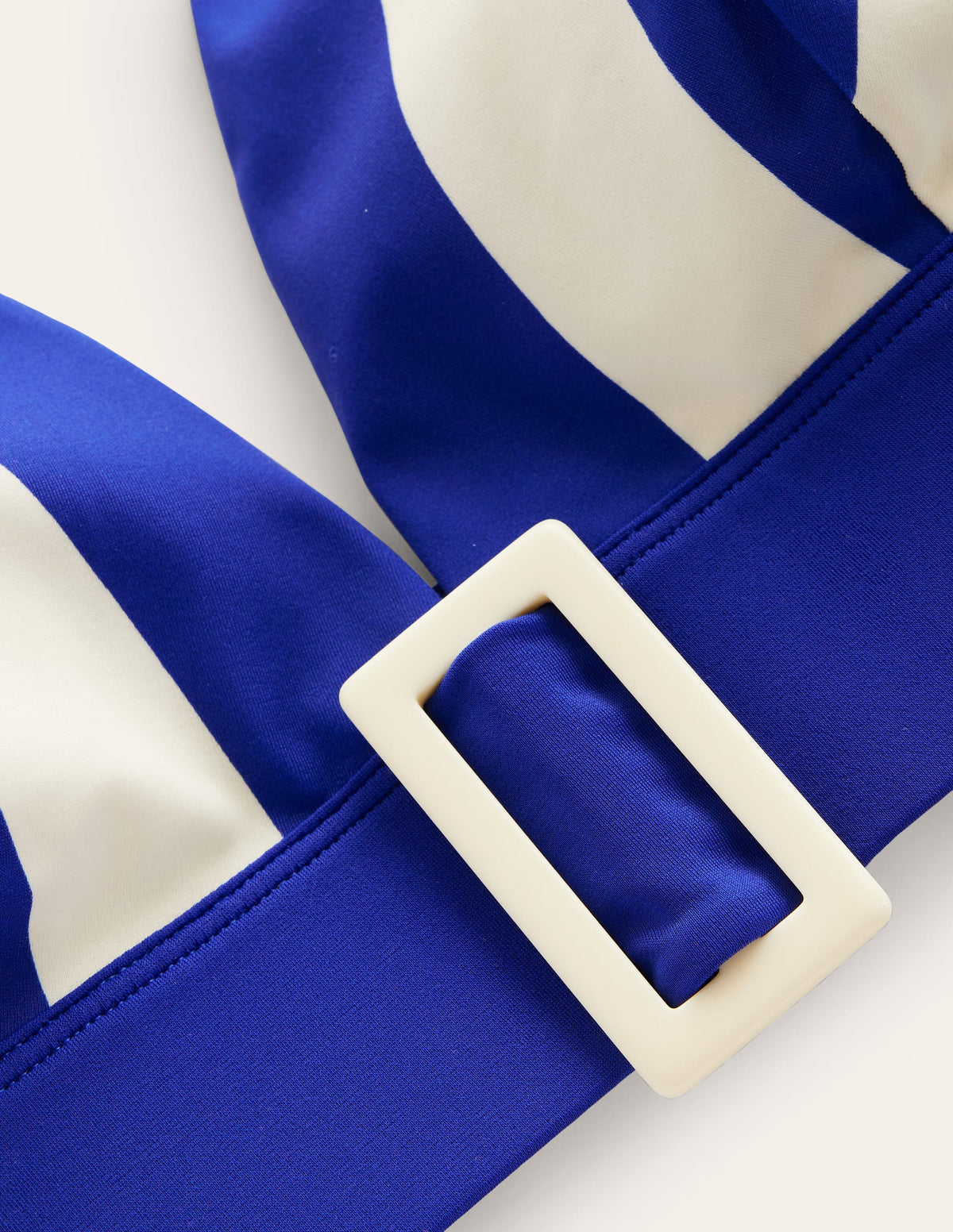 Resin Buckle Bikini Top-Blue/ Ivory Stripe - Image 6