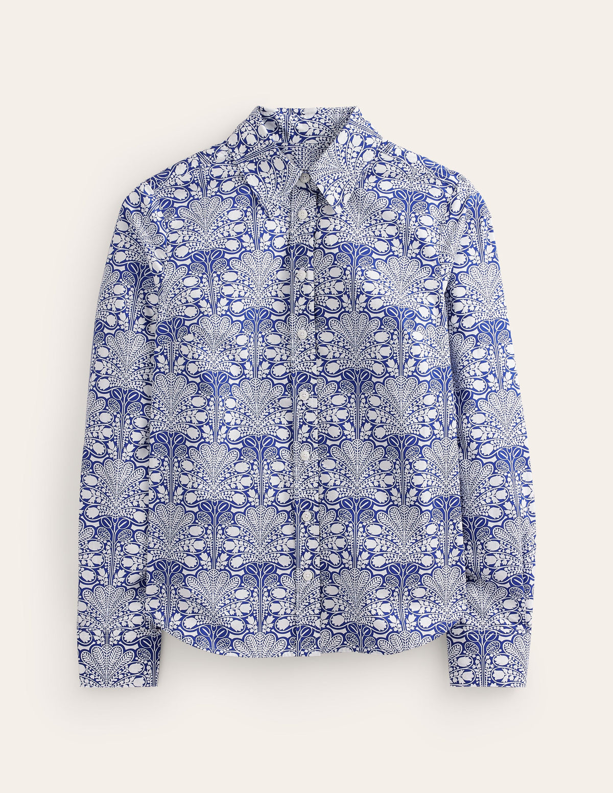 Sienna Cotton Shirt-Surf the Web, Gardenia Swirl - Image 6