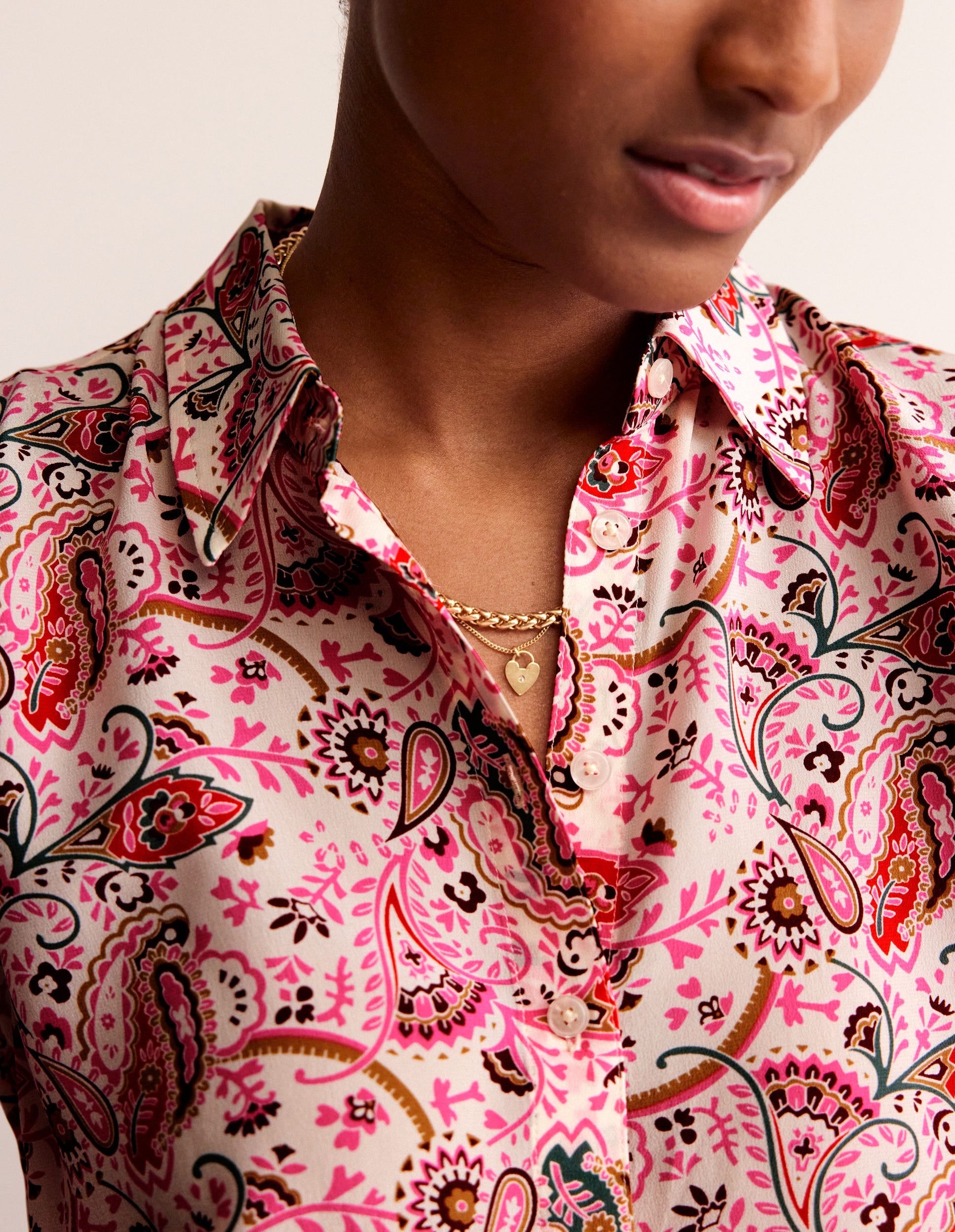 Sienna Silk Shirt-Ivory, Fantastical - Image 2