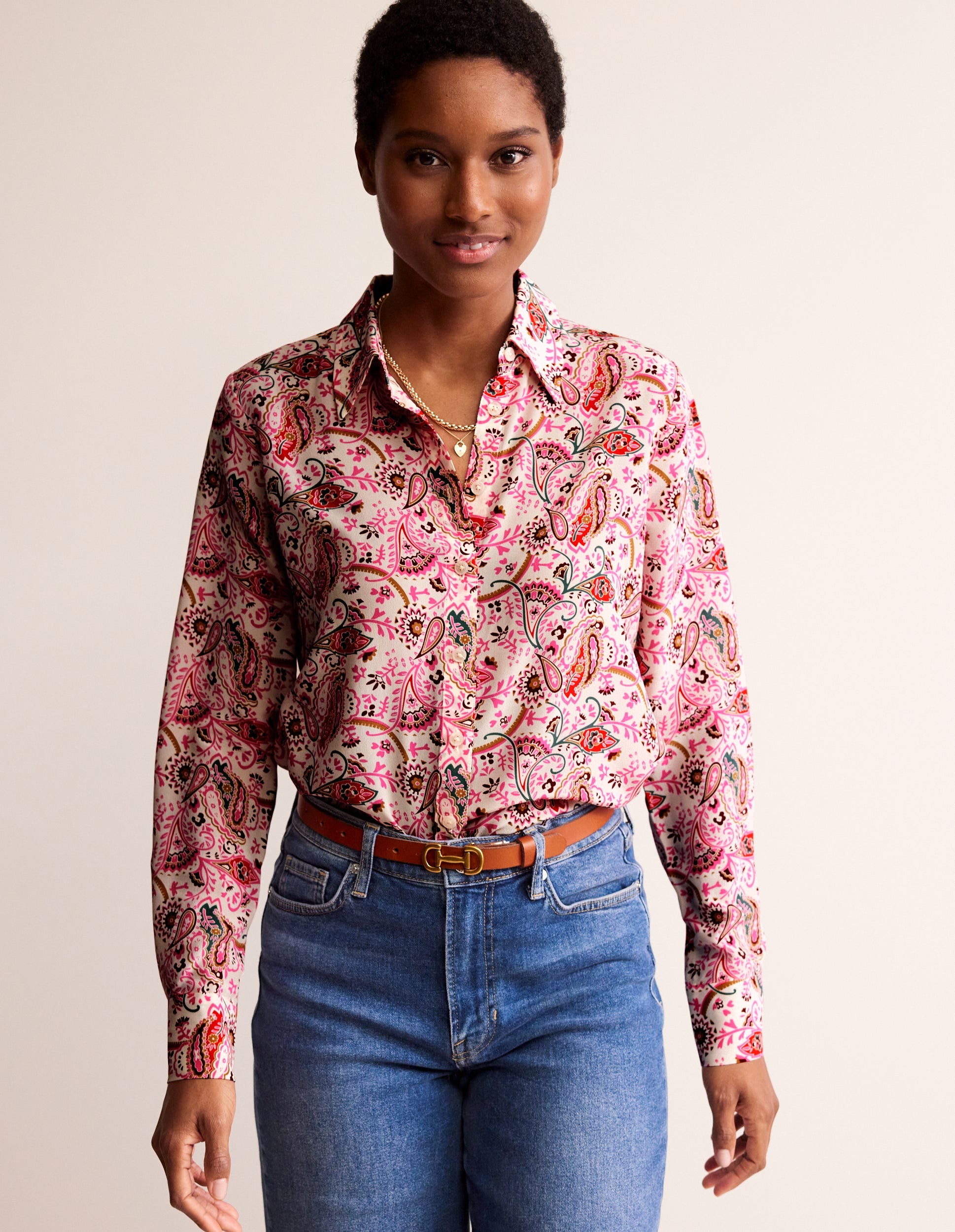 Sienna Silk Shirt-Ivory, Fantastical - Image 4
