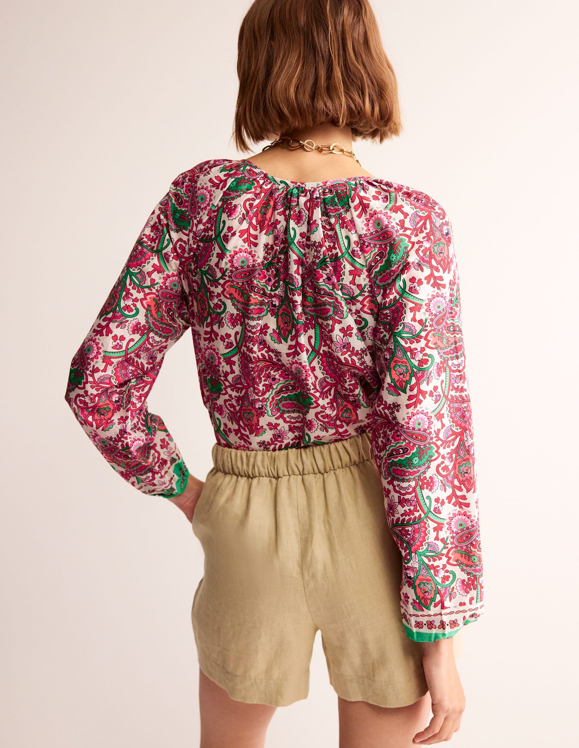 Serena Cotton Blouse-Multi, Fantastical-3