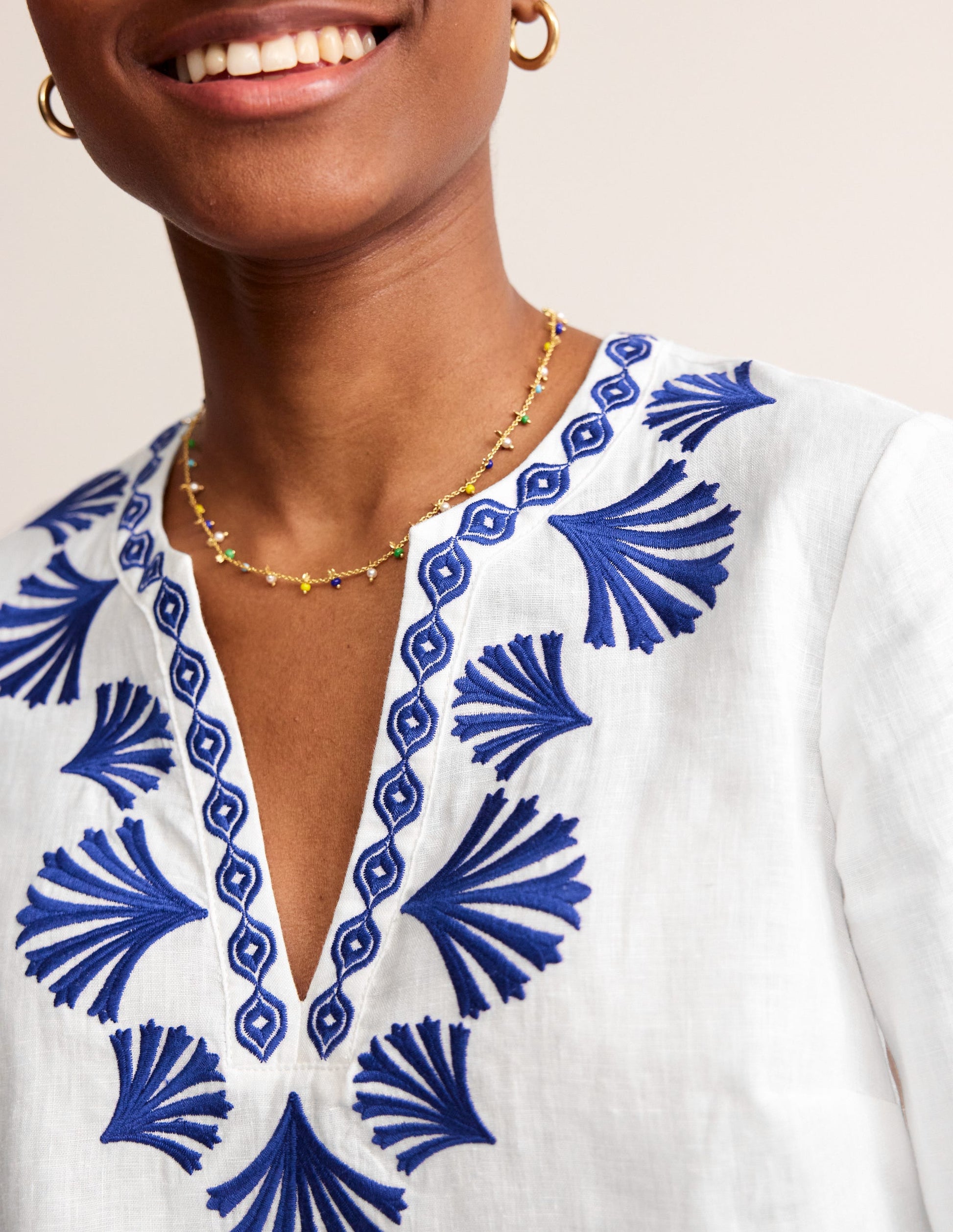 Bonnie Linen Top-Surf the Web, Shells-2