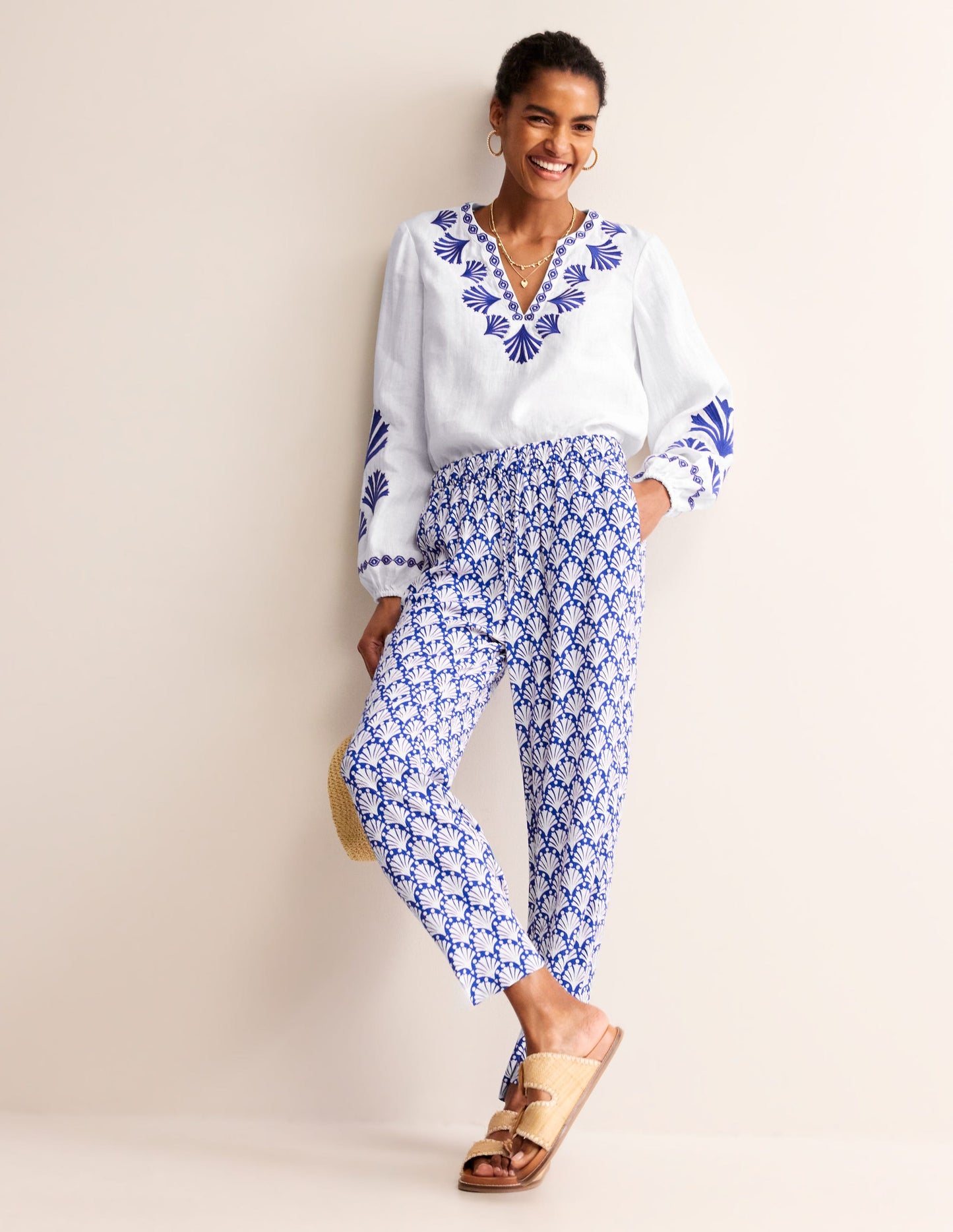 Bonnie Linen Top-Surf the Web, Shells