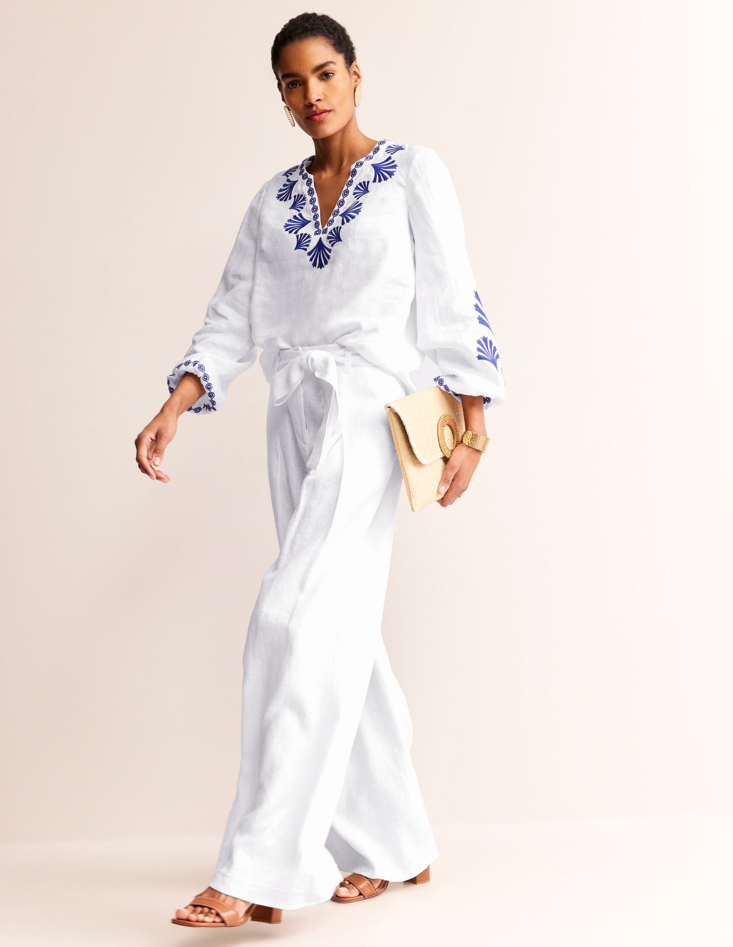 Bonnie Linen Top-Surf the Web, Shells