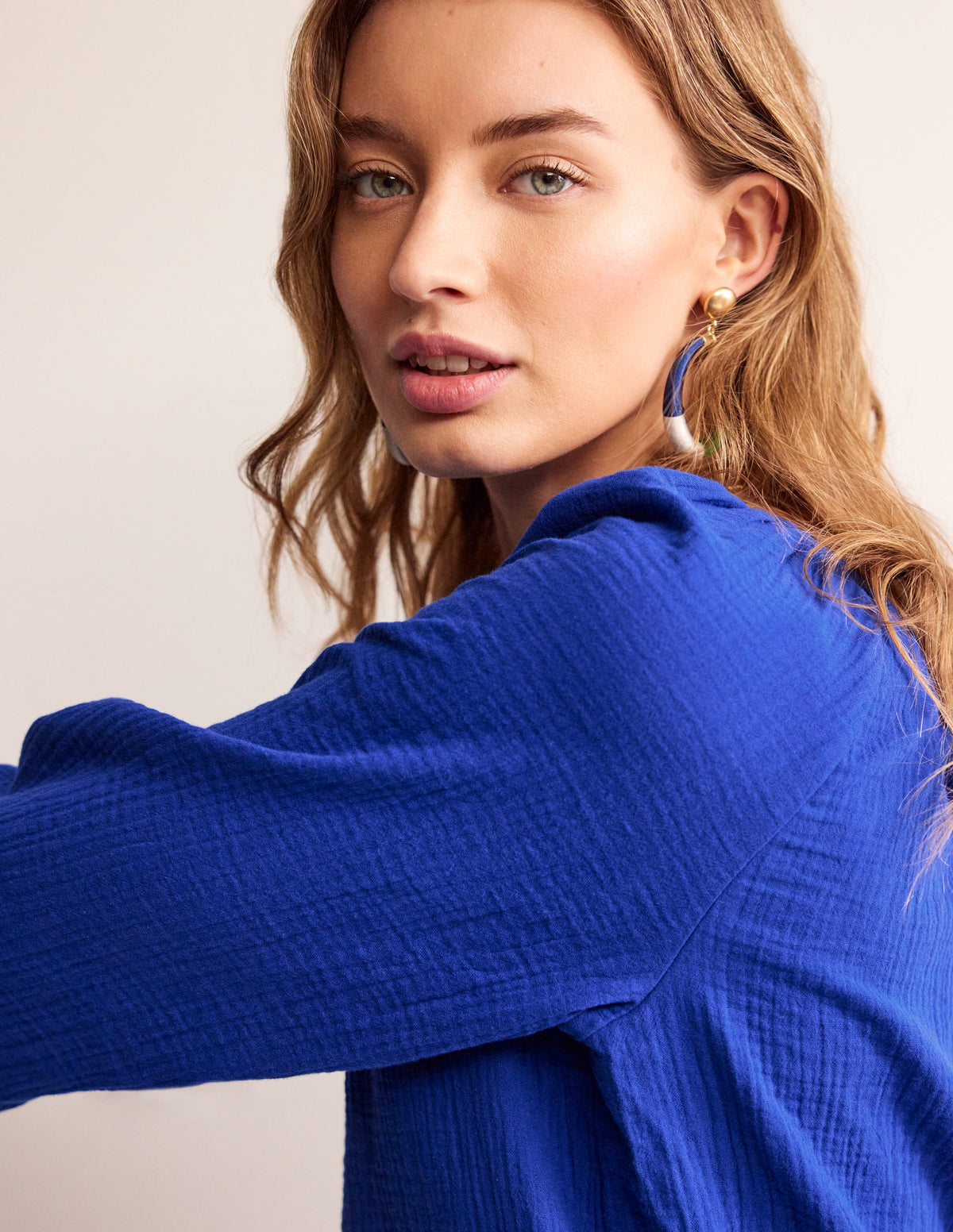 Serena Double Cloth Blouse-Surf the Web - Image 2