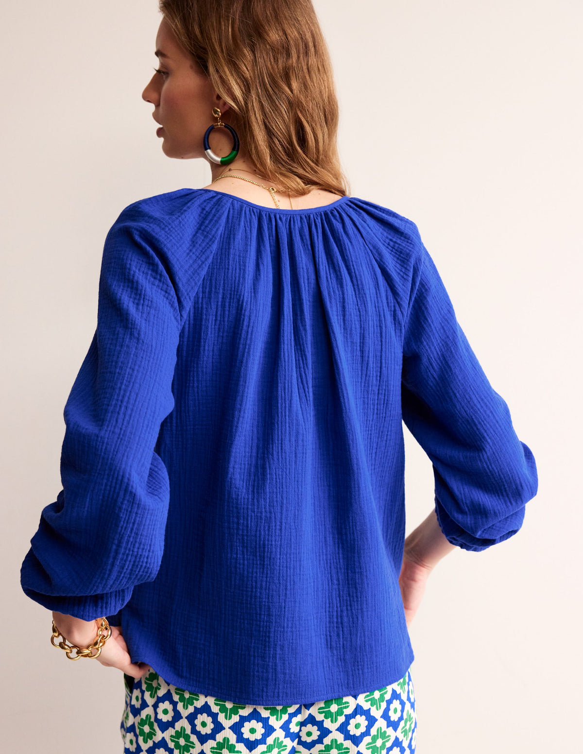 Serena Double Cloth Blouse-Surf the Web - Image 3
