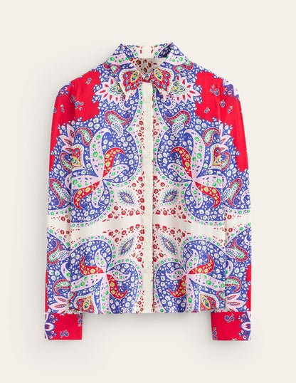 Sienna Viscose Shirt-Rubicondo, Ornate Paisley