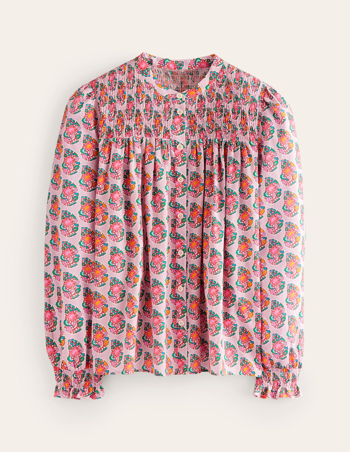 Helena Cotton Blouse-Fragrent Lily, Paisley - Image 5