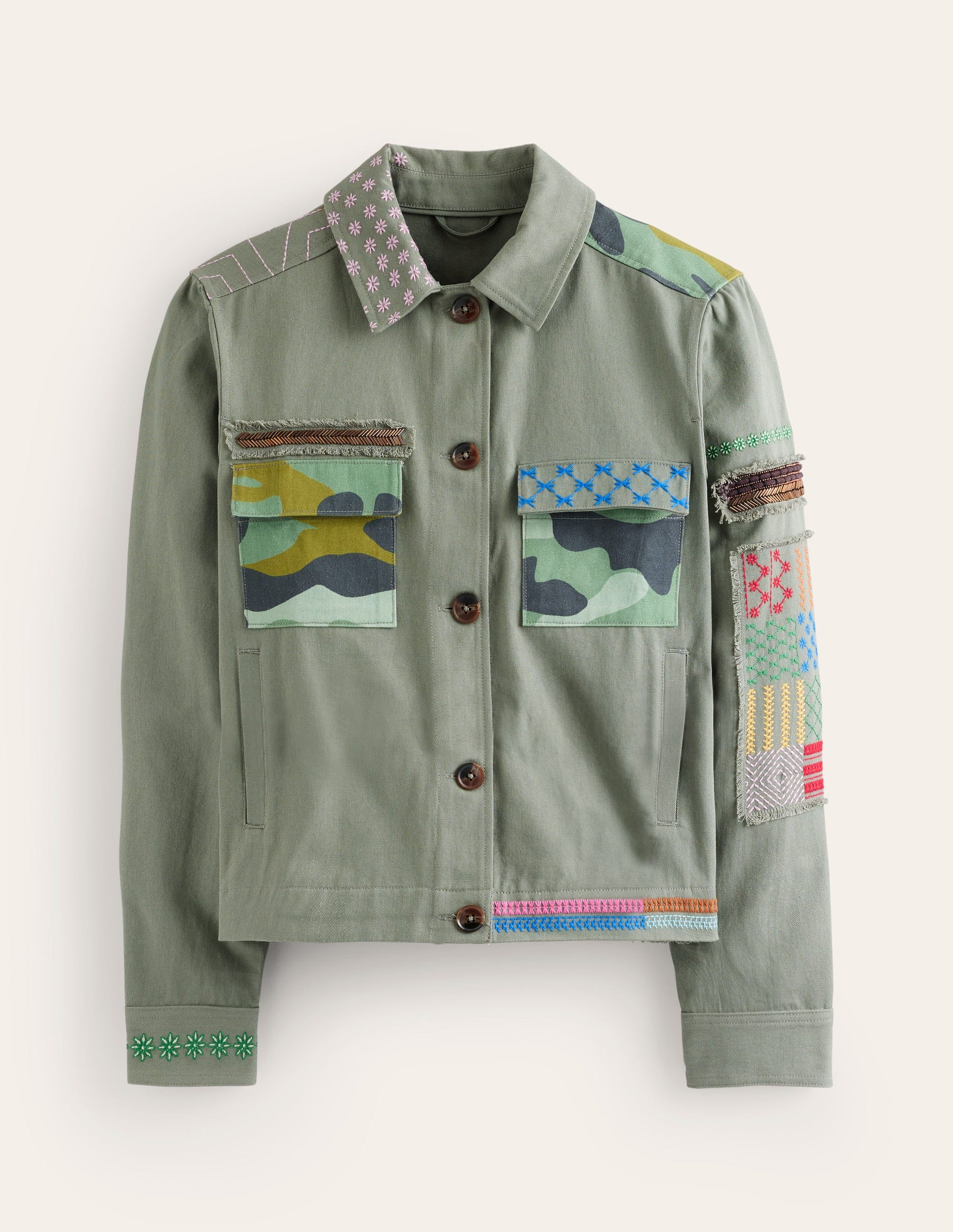Islington Camo Jacket-Khaki-7