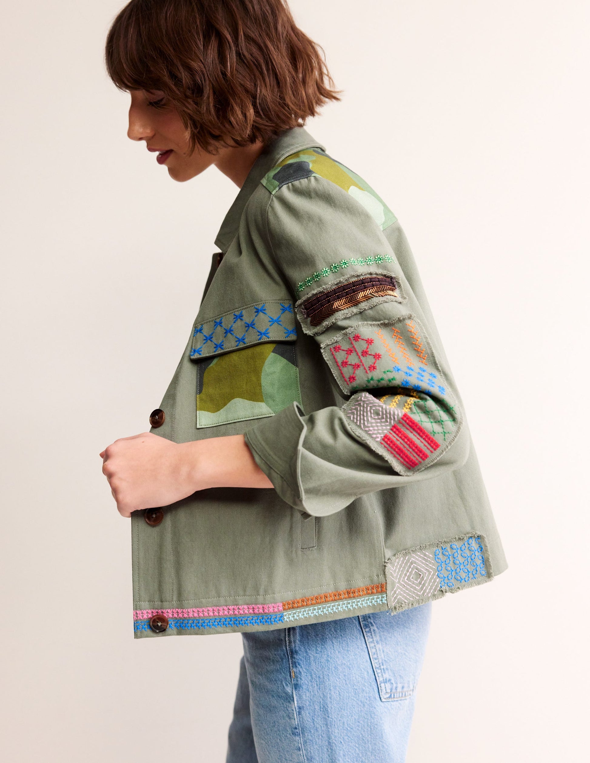 Islington Camo Jacket-Khaki-5