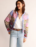 Quilted Reversible Jacket-Multi Floral