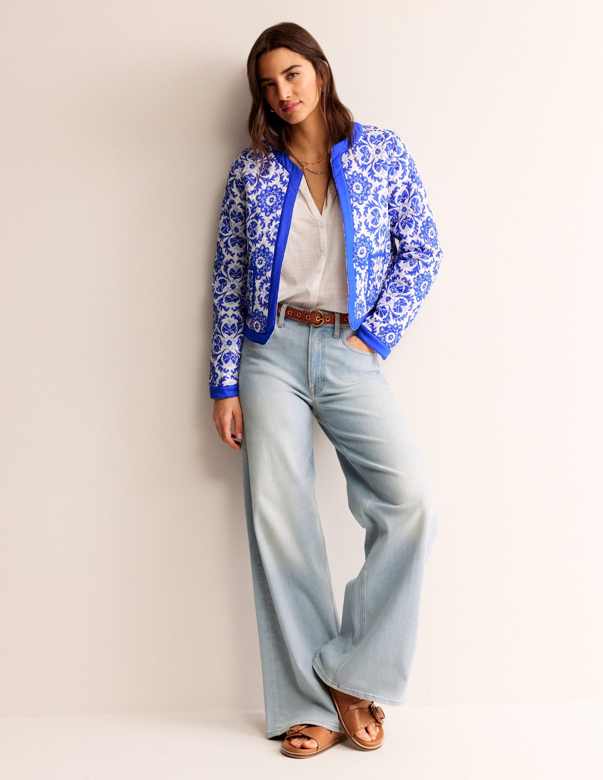 Quilted Reversible Jacket-Multi Floral-2