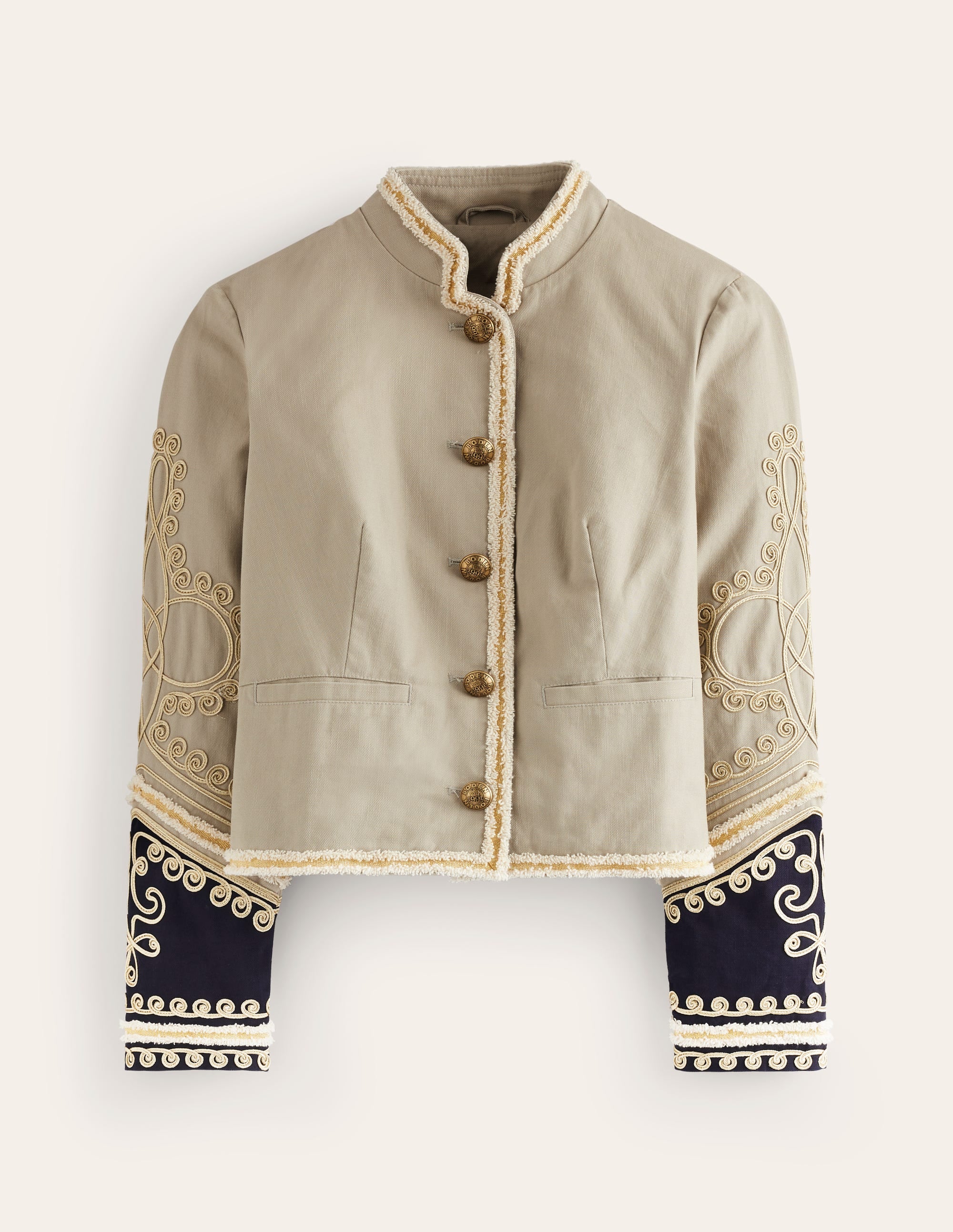 Greenwich Military Jacket-Light Khaki - Image 5